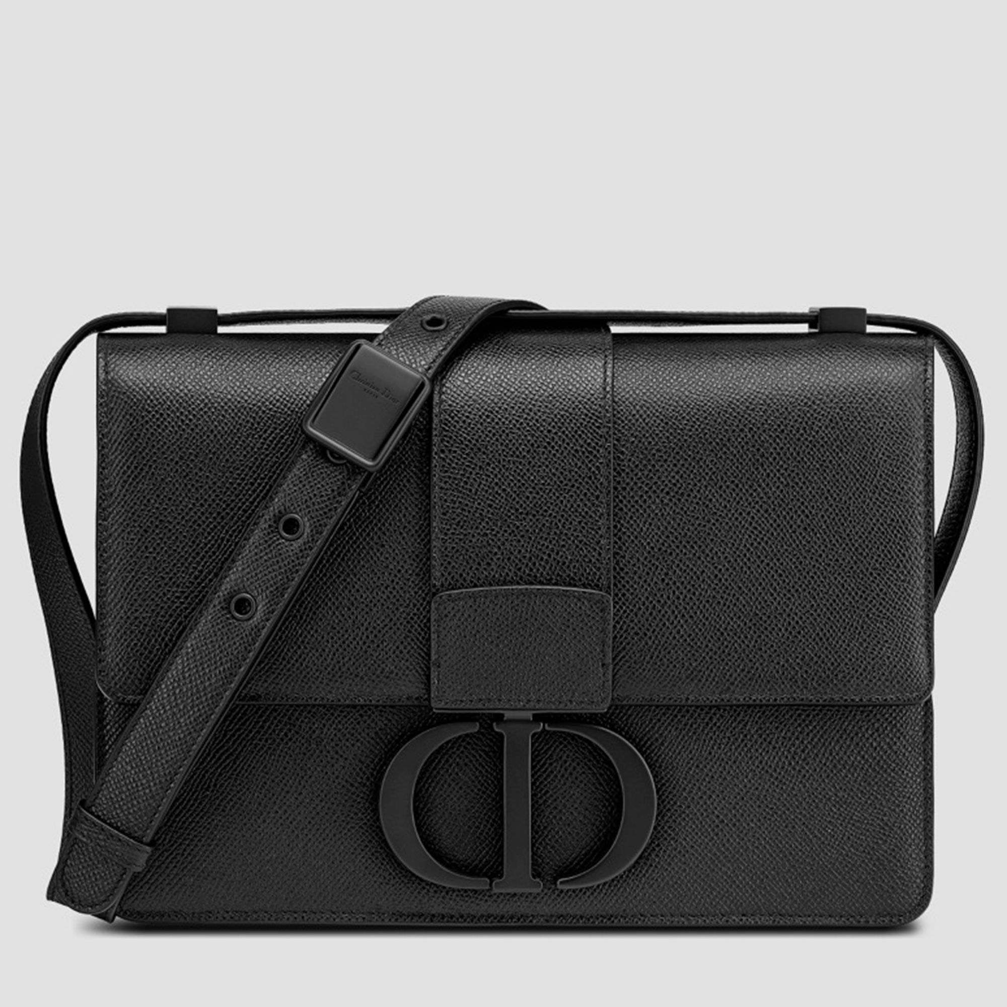 Pre-owned Dior Christian  Black Calfskin 30 Montaigne Bag