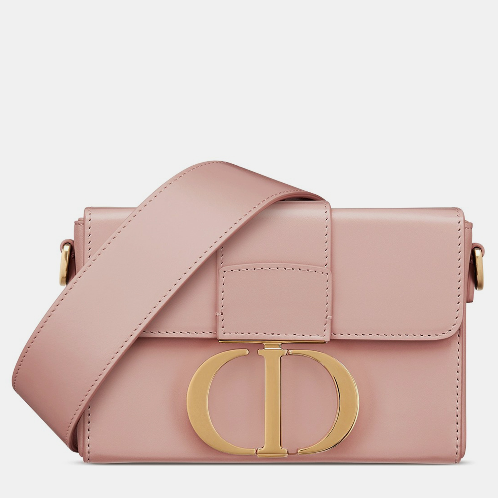 Pre-owned Dior Christian  Rose Calfskin 30 Montaigne Box Bag In Pink