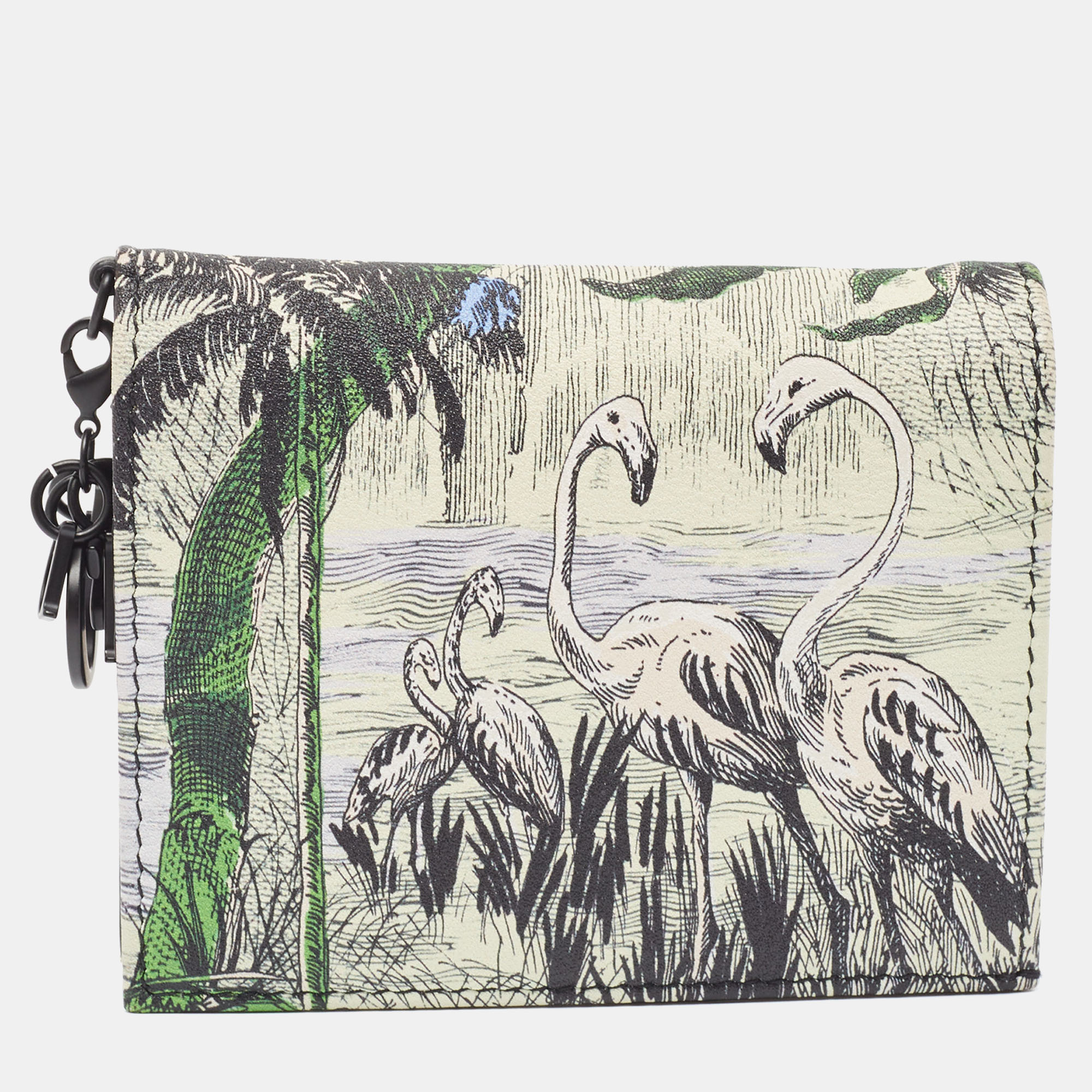 

Dior Multicolor Toile de Jouy Print Leather Lady Dior Flap Wallet