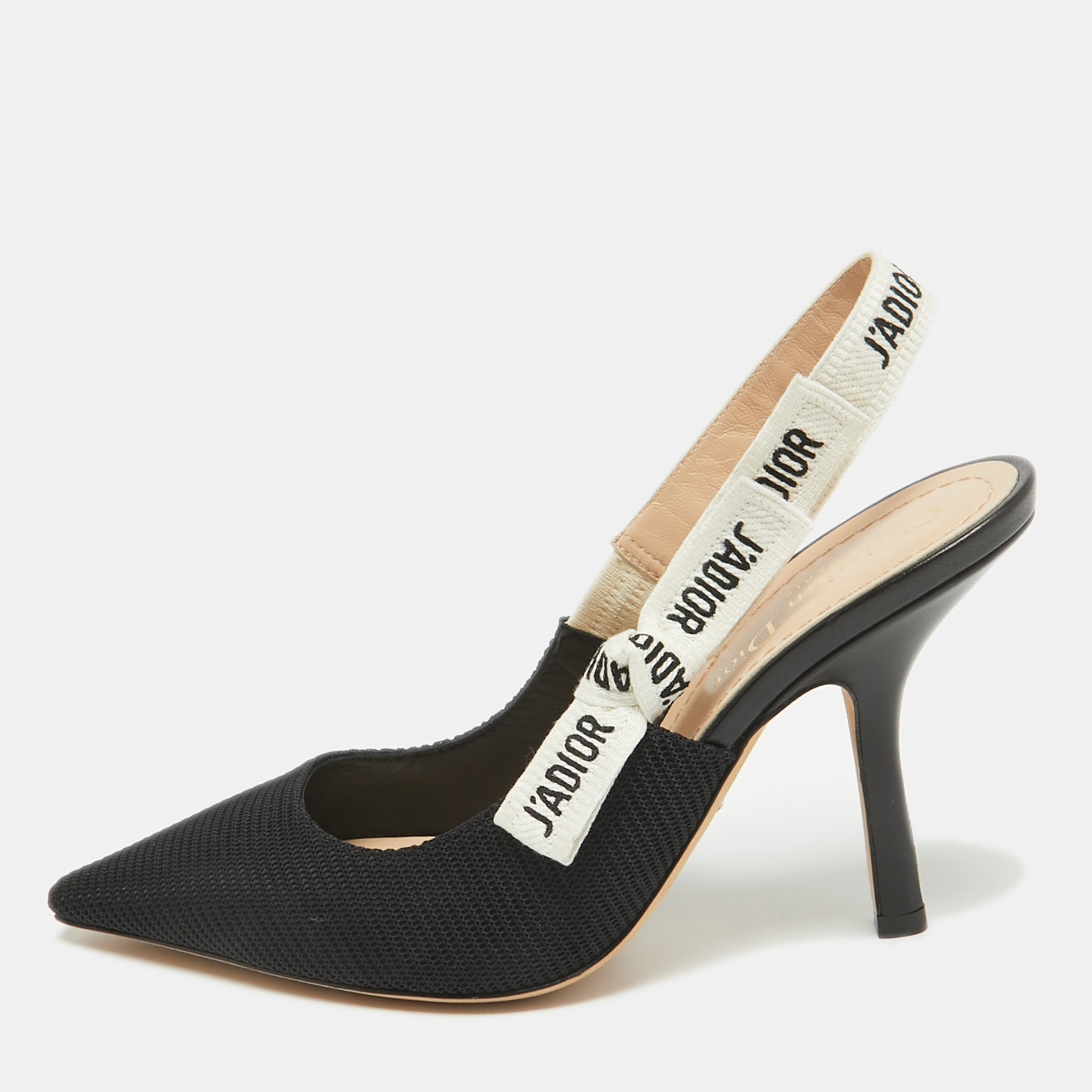 

Dior Black Canvas J'Adior Pumps Size