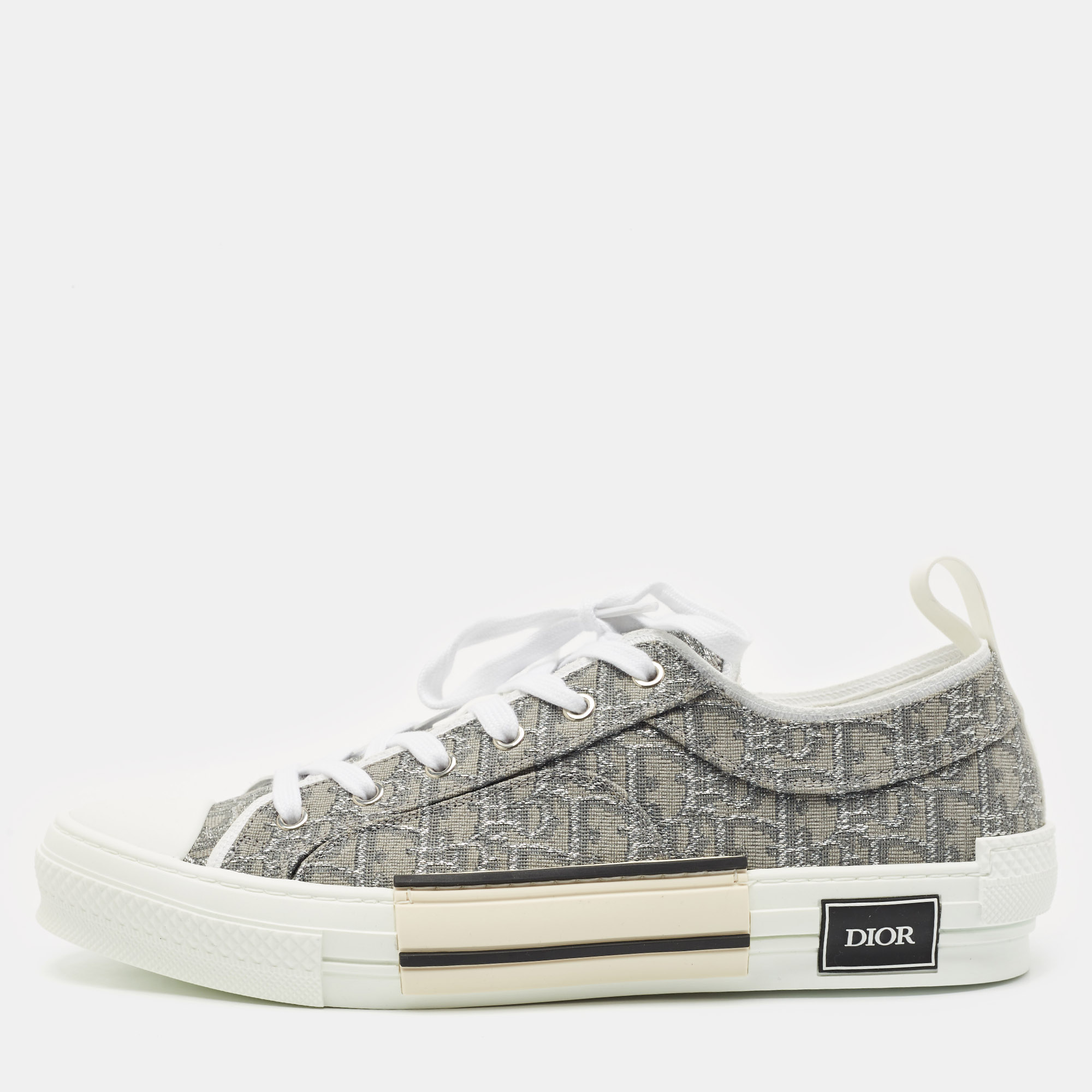 

Dior Grey Oblique Canvas B23 Low Top Sneakers Size