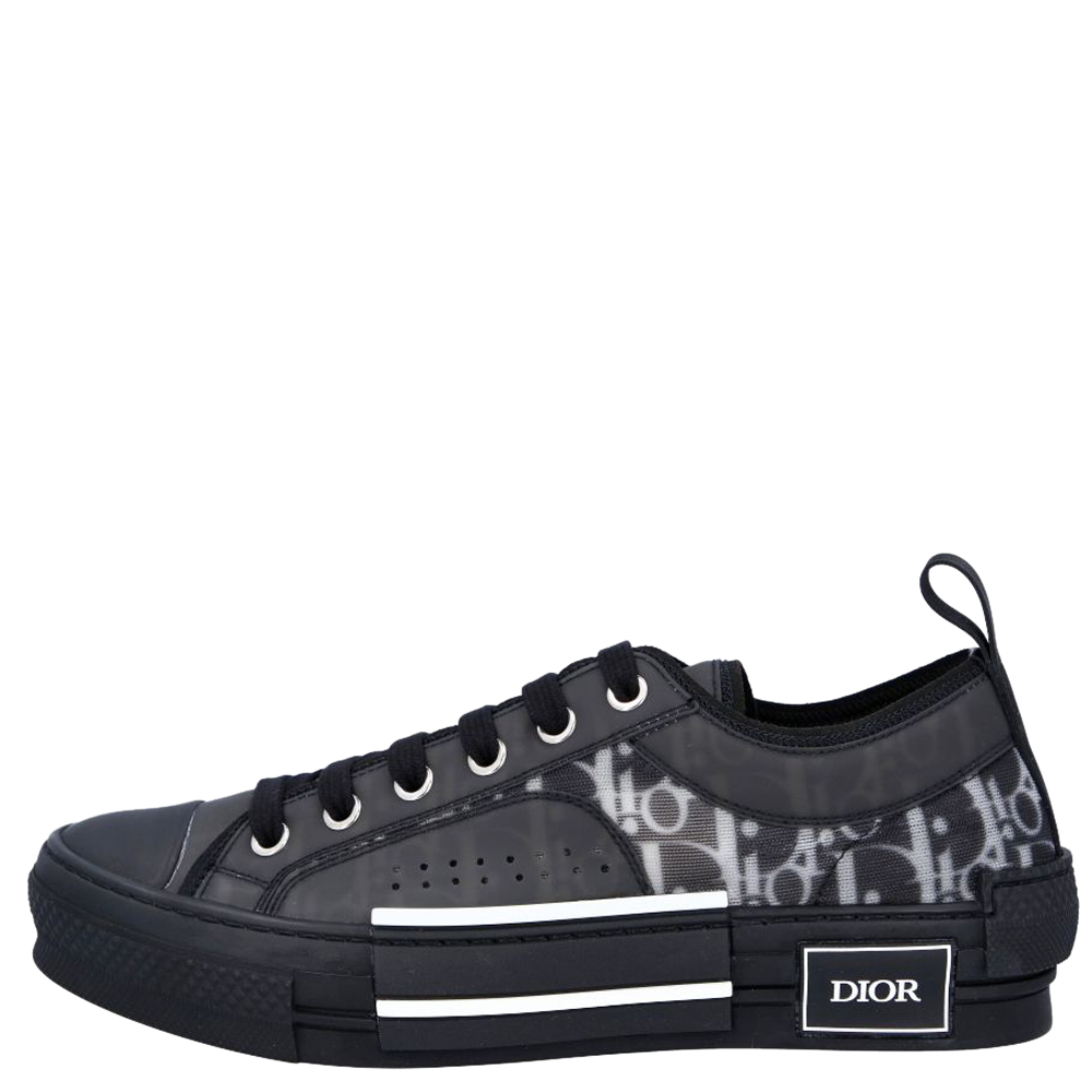 

Dior Black Oblique Canvas B23 Low top Sneakers Size EU