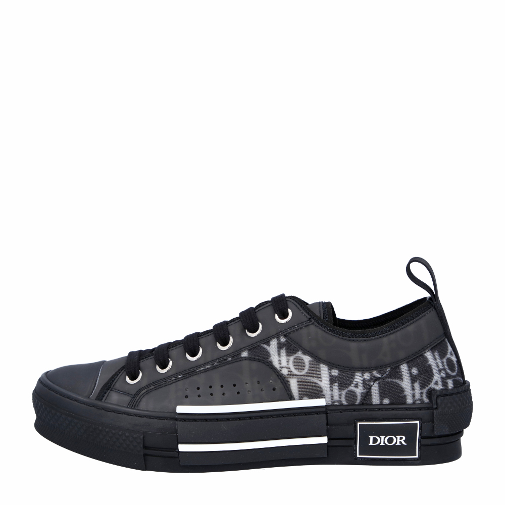 

Dior Black B23 Low Top Canvas Oblique Sneakers Size EU