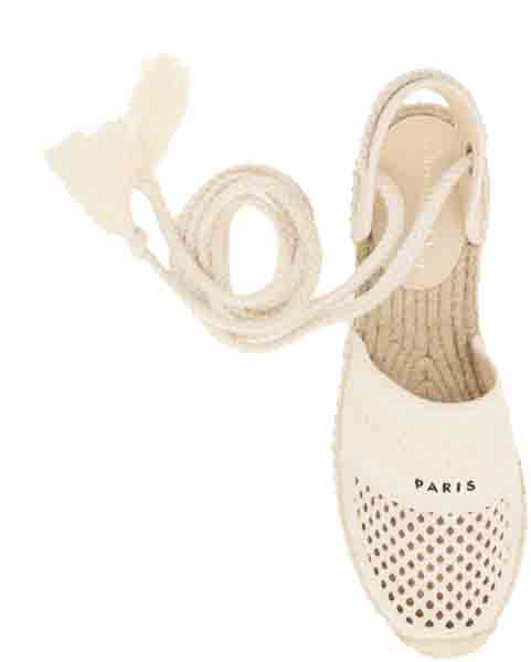 

Dior Cream Granville Mesh Embroidered Espadrilles Size IT