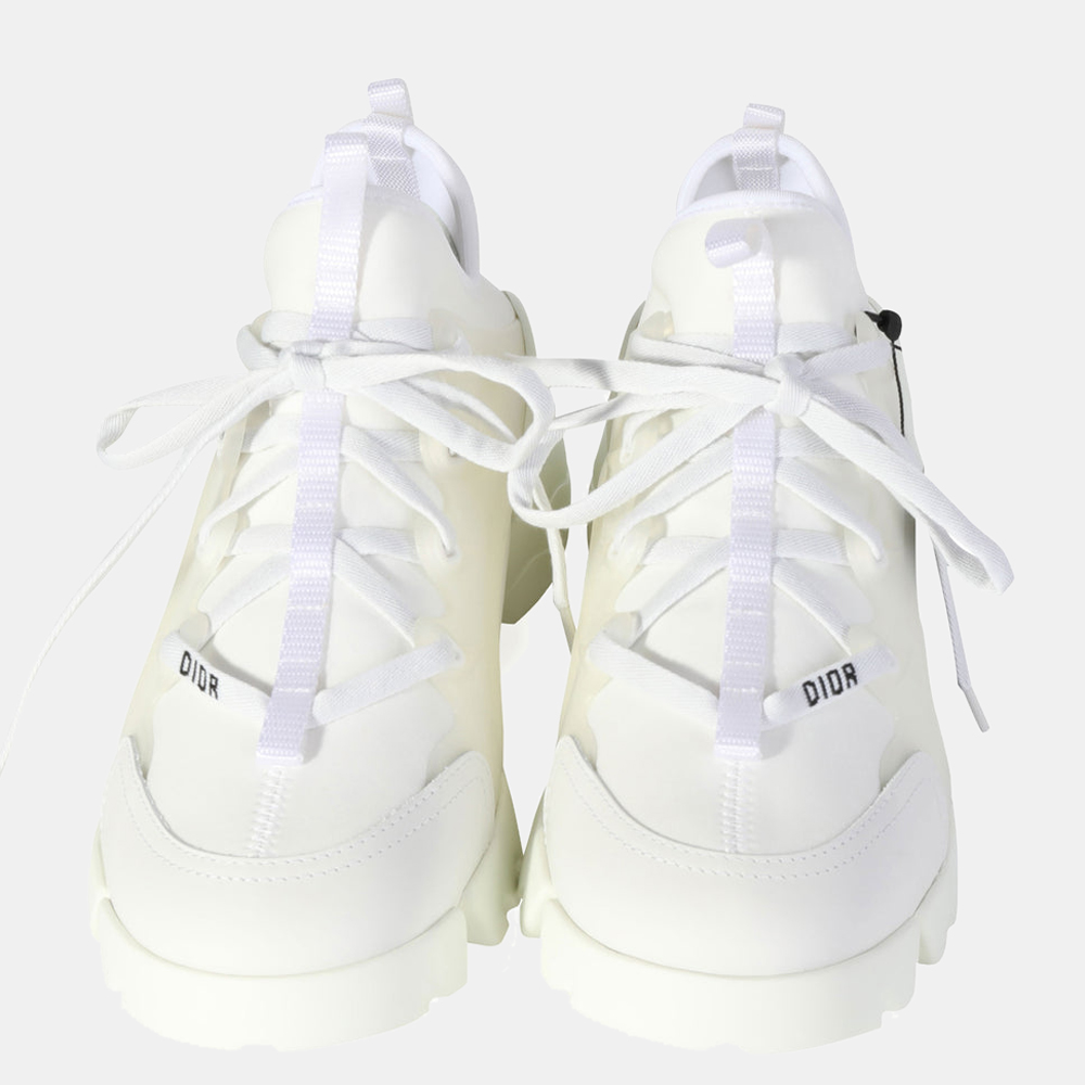 

Dior Wmns White Technical Fabric D-Connect Sneaker Size EU