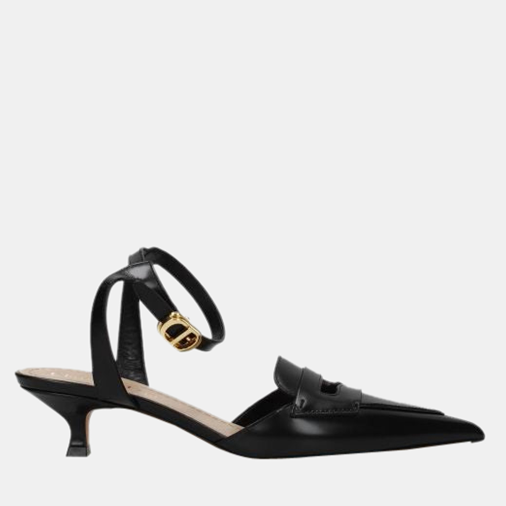 

Christian Dior Black Leather Sandals Size US 7
