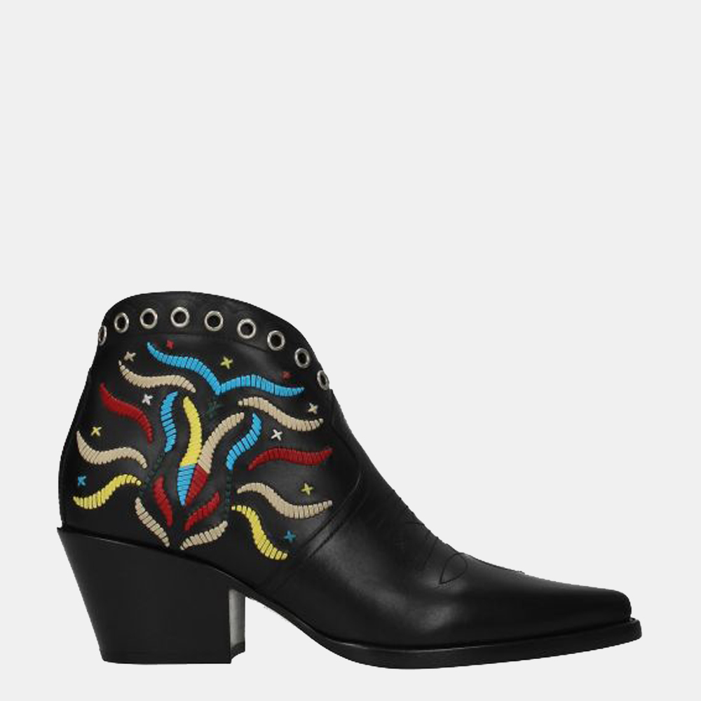 

Dior Black Leather Dior LA Ankle Boots Size US 7.5/EU