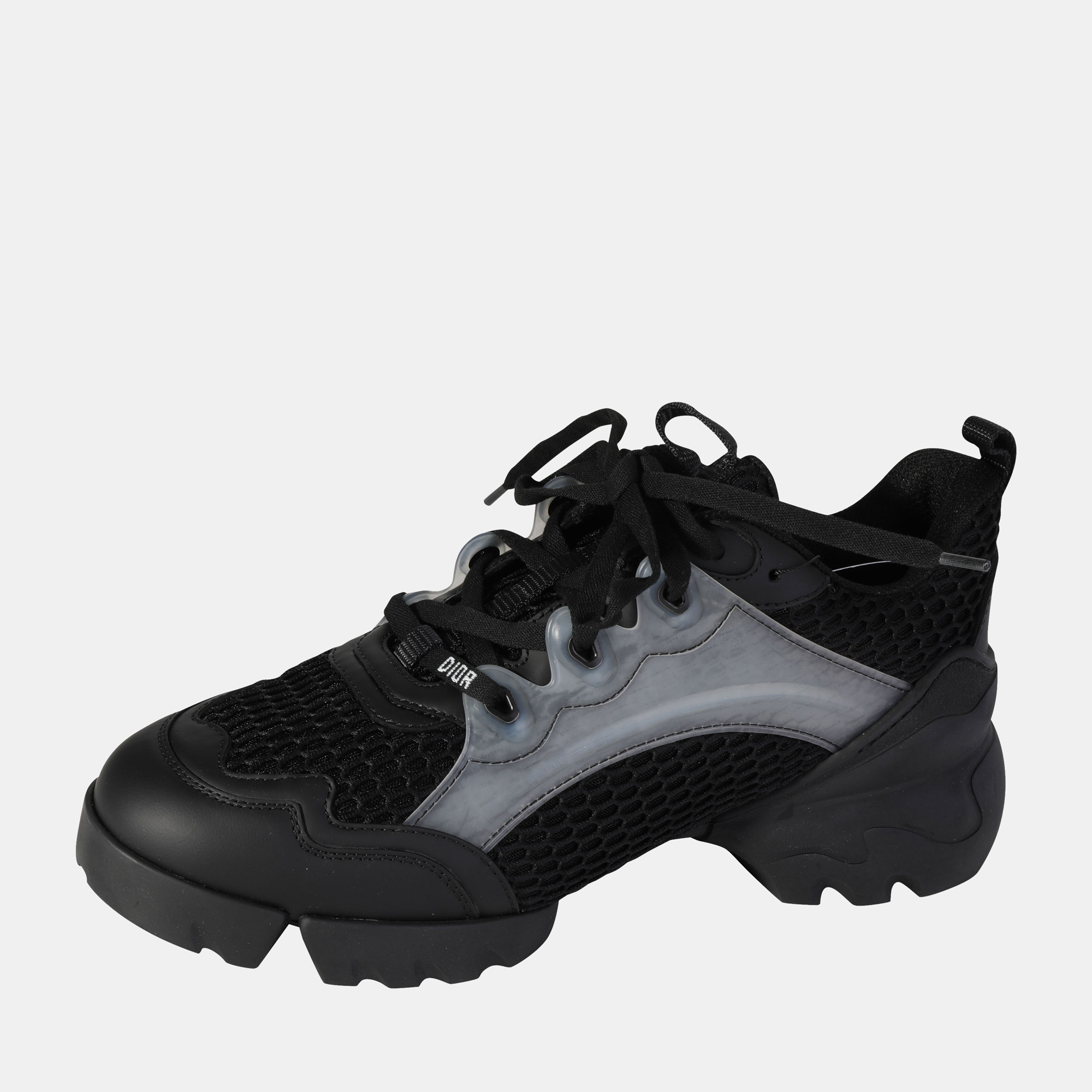 

Dior Black Resille Technical Fabric D-Connect Sneakers EU