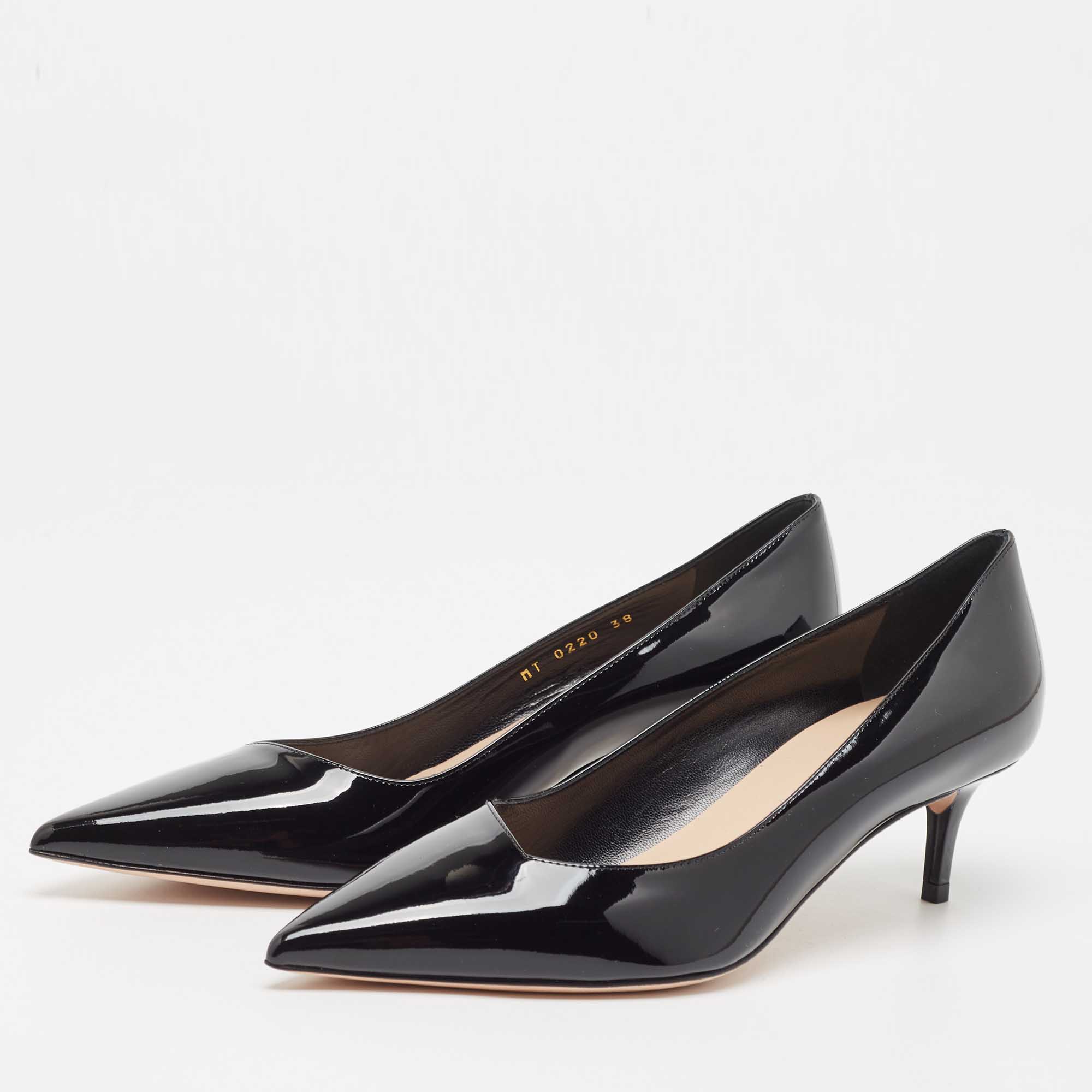 

Christian Dior Black Patent Leather Pointed Toe Pumps Size