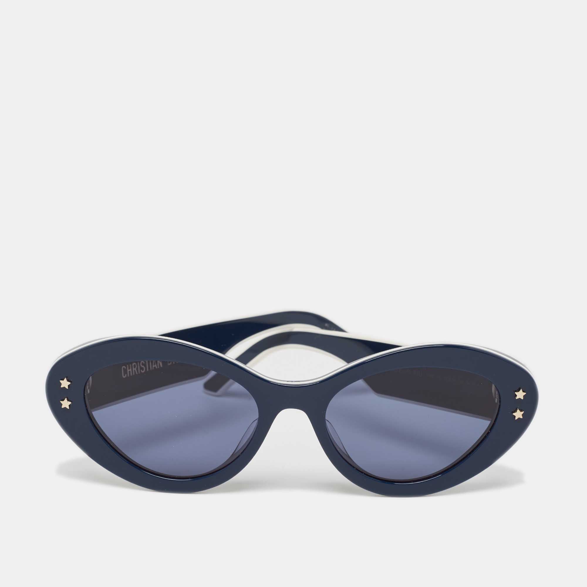 

Dior Navy Blue/White DiorPacific B1U Cat Eye Sunglasses