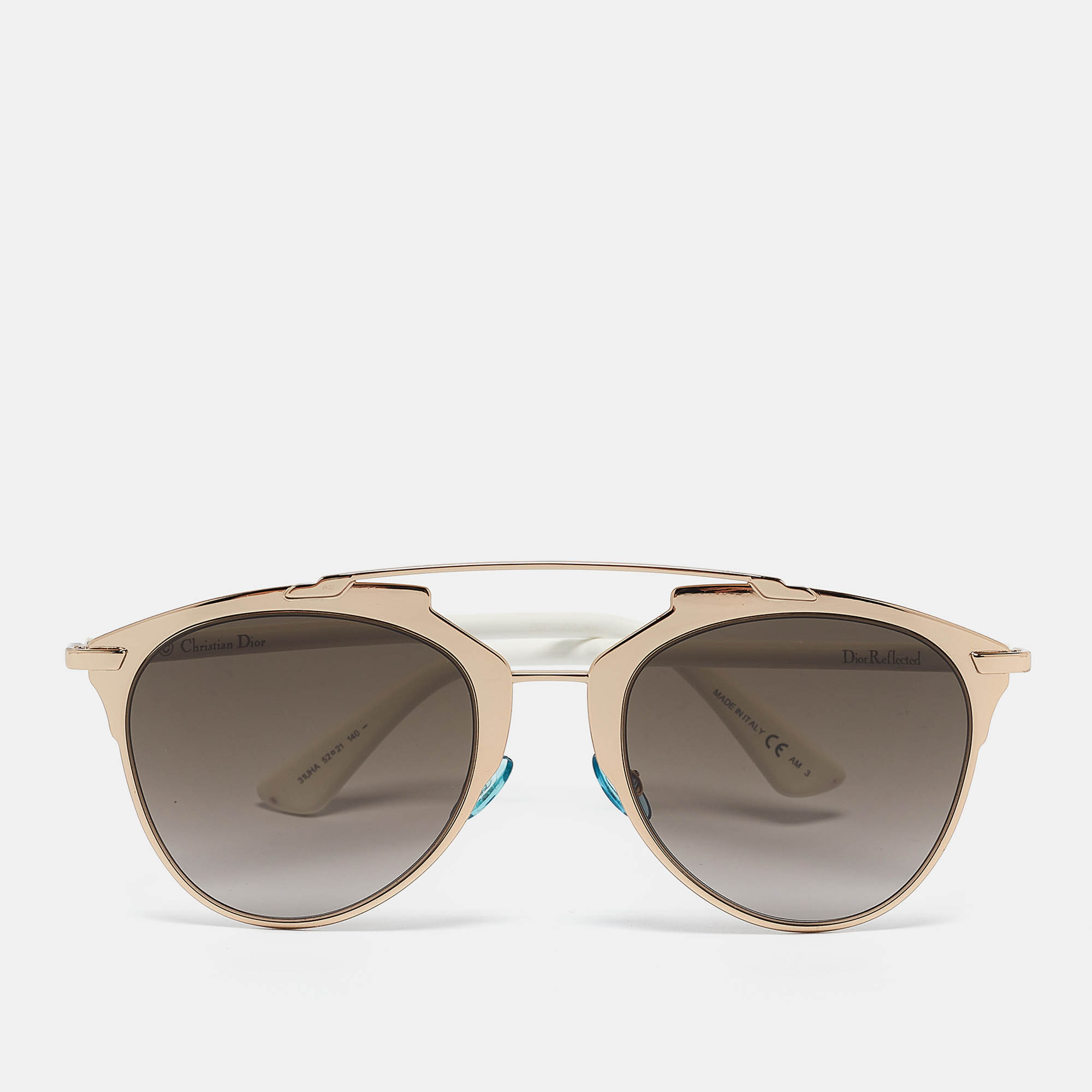 

Dior White/Brown Gradient DiorReflected Aviator Sunglasses