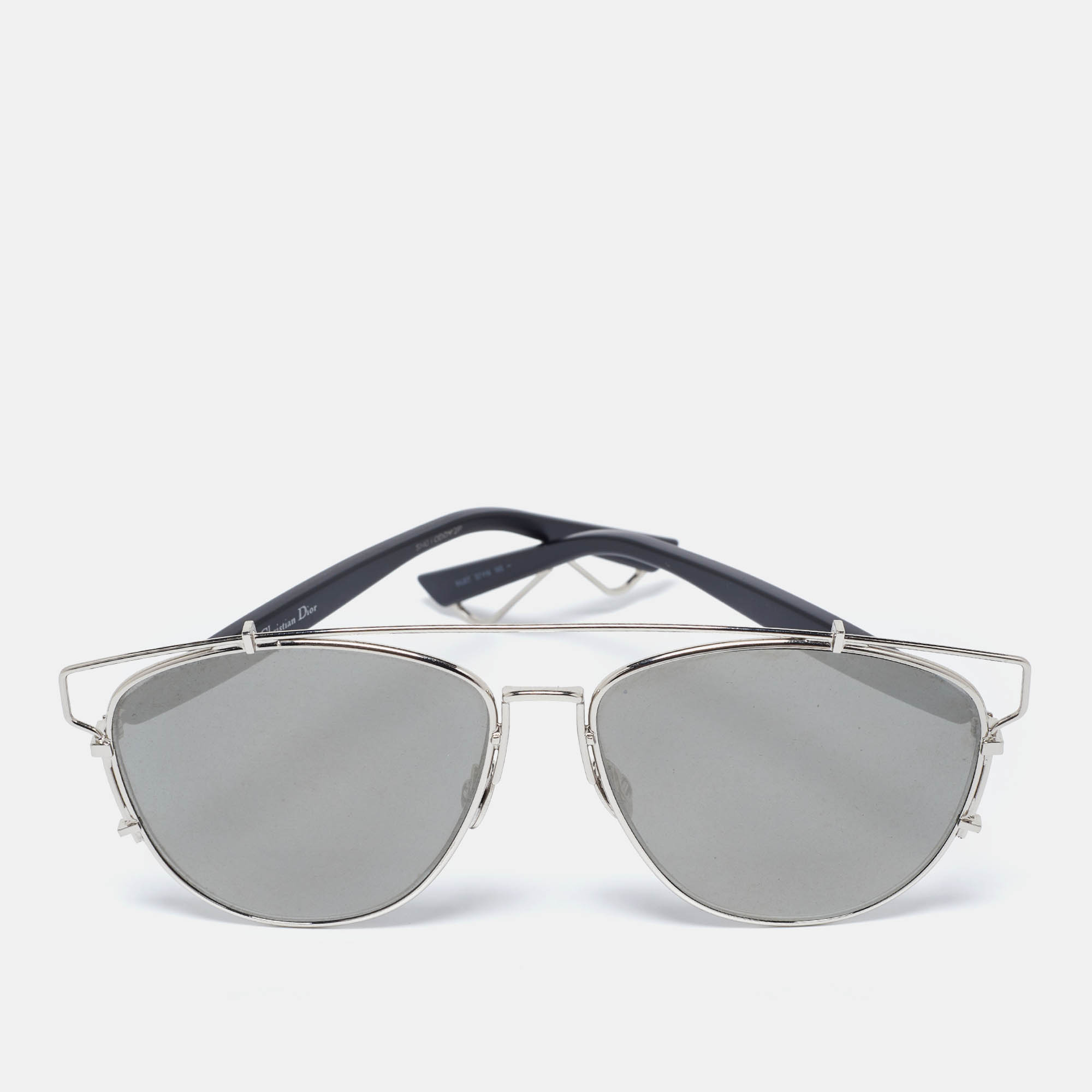 

Dior Silver Tone/Black Mirrored 84J0T Dior Technologic Sunglasses