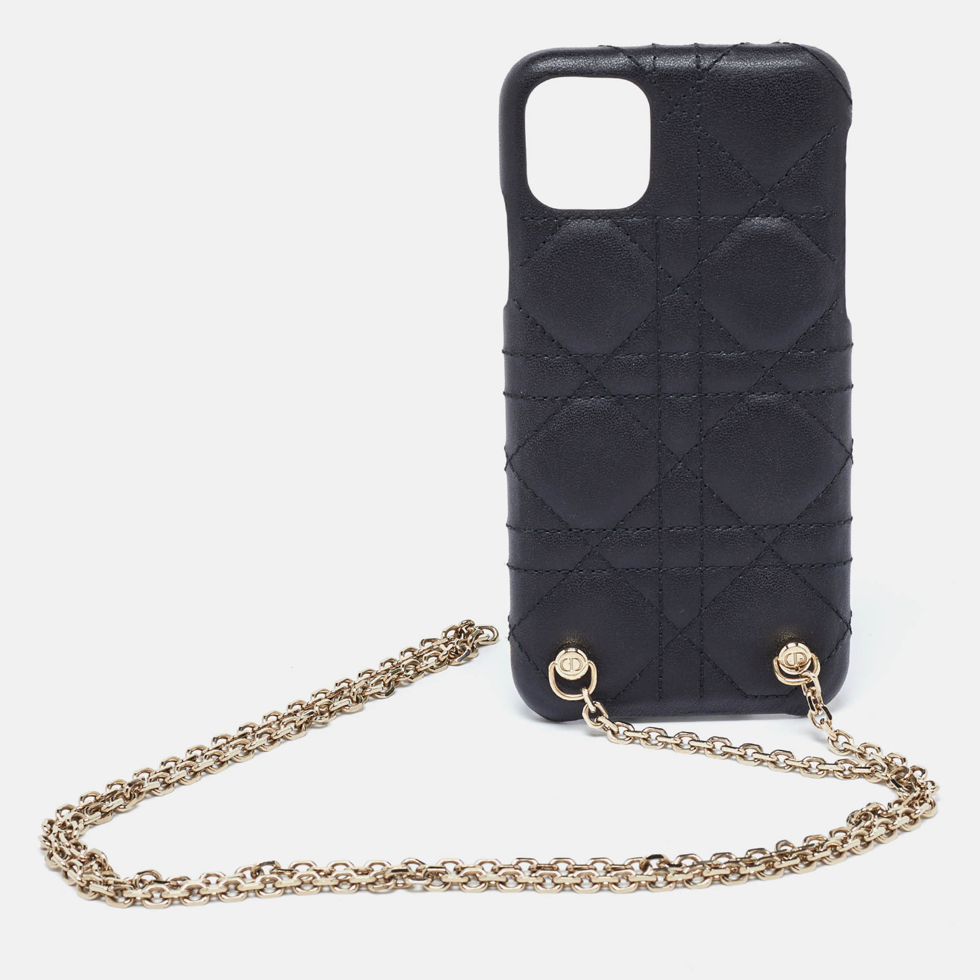 

Dior Black Cannage Quilted Leather iPhone 11 Pro Max Case