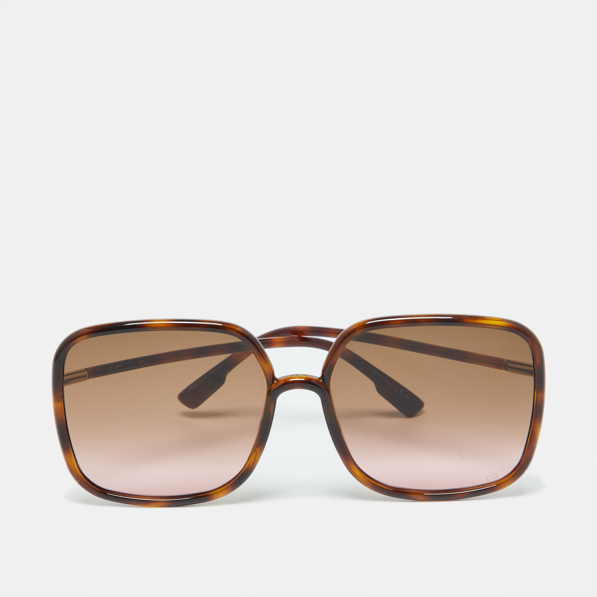 Pre-owned Dior Sostellaire1 Square Sunglasses In Brown