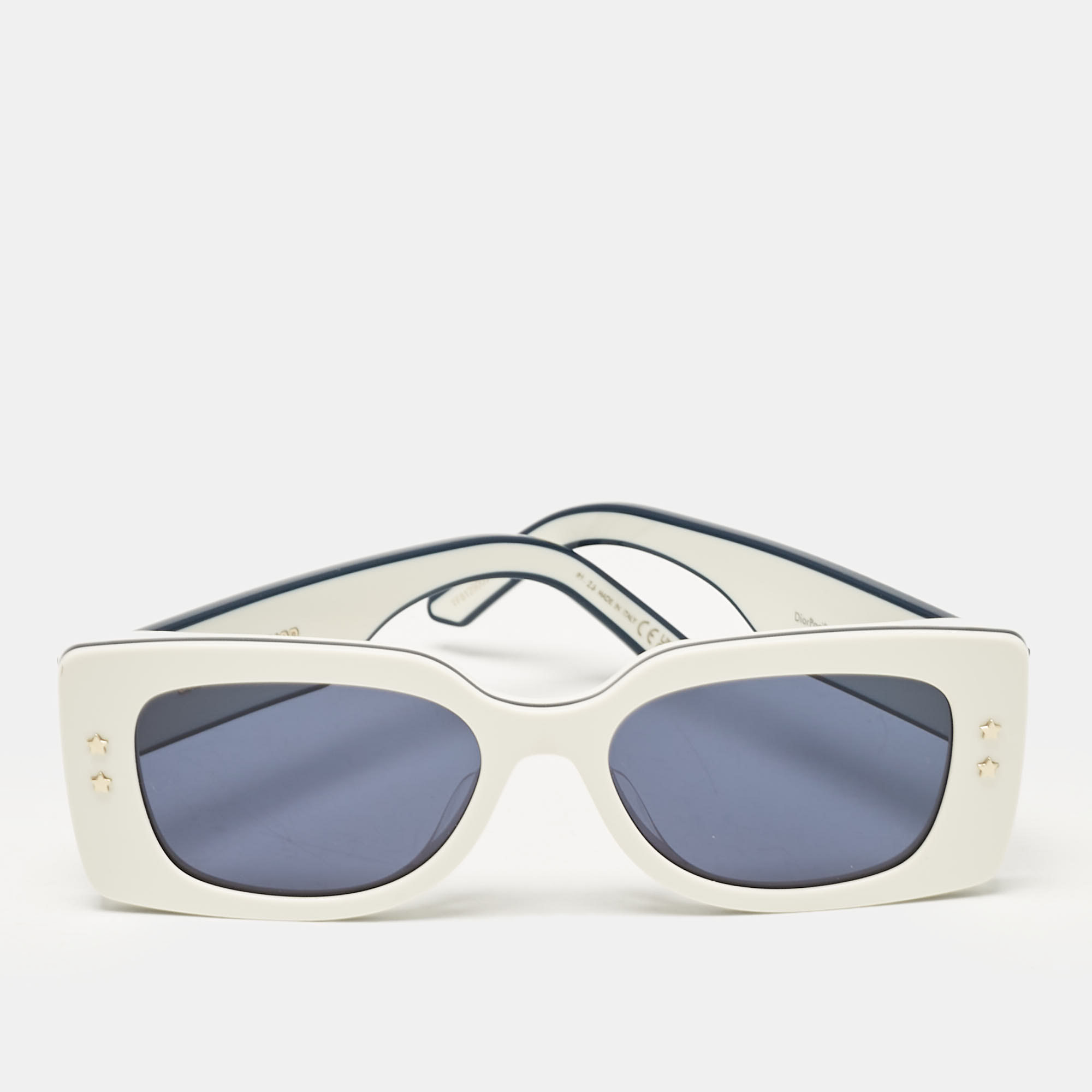 

Dior White/Navy Blue DiorPacific S1U Square Sunglasses