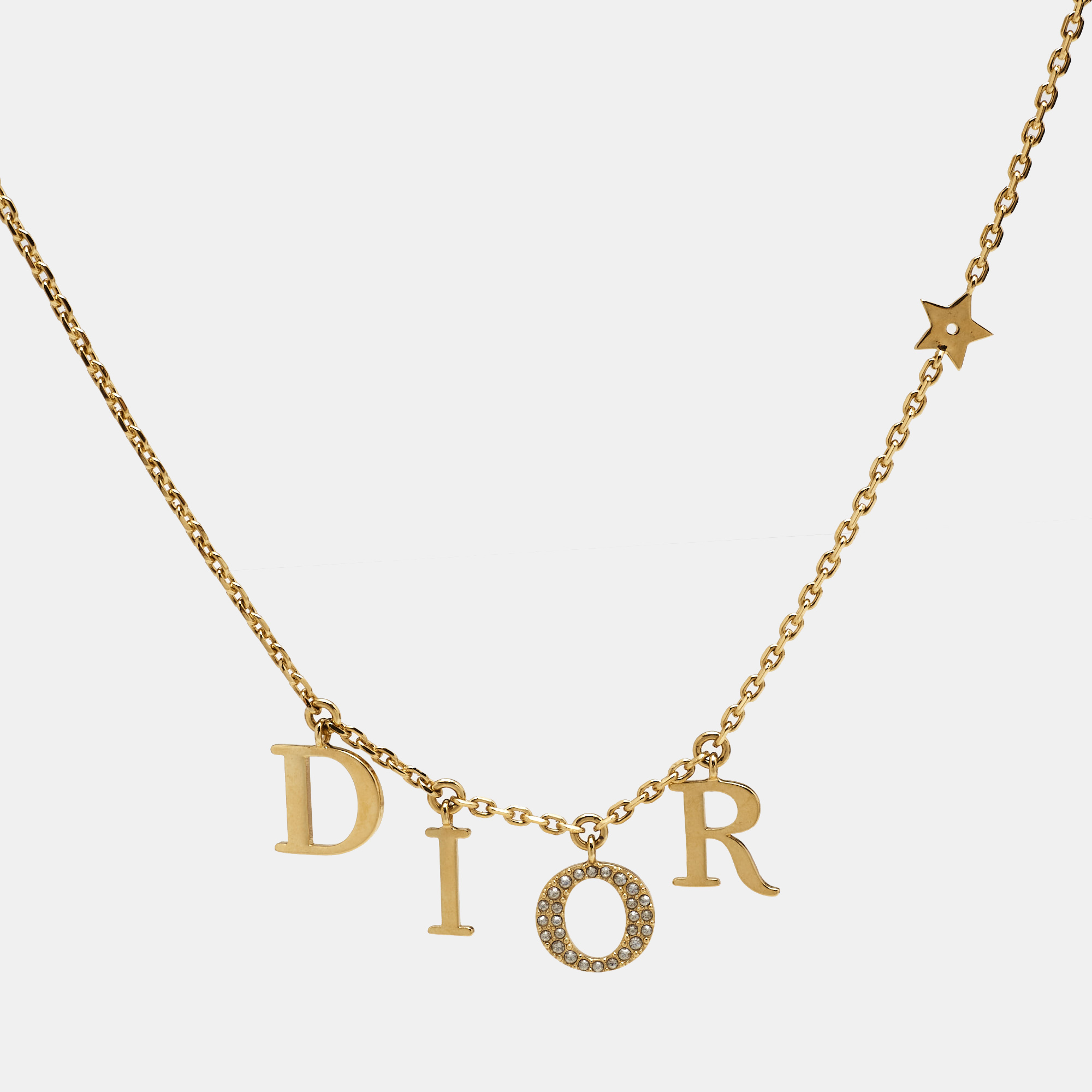 

Dior Dio(r)evolution Crystals Gold Tone Necklace