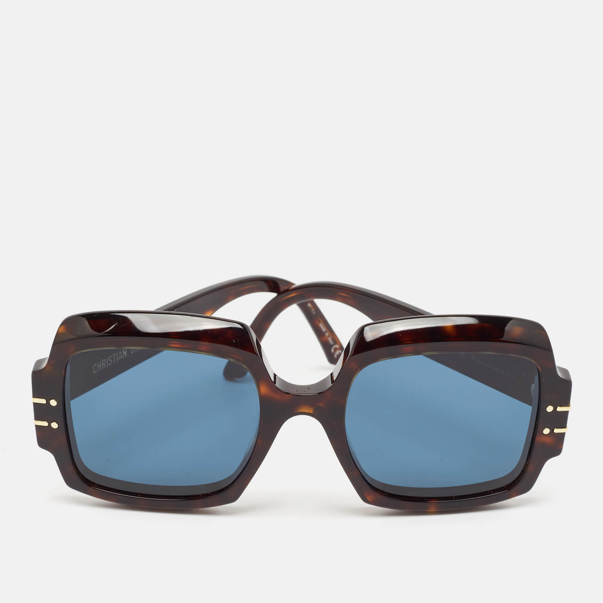 

Dior Dark Brown Tortoise DiorSignature SU1 Square Sunglasses