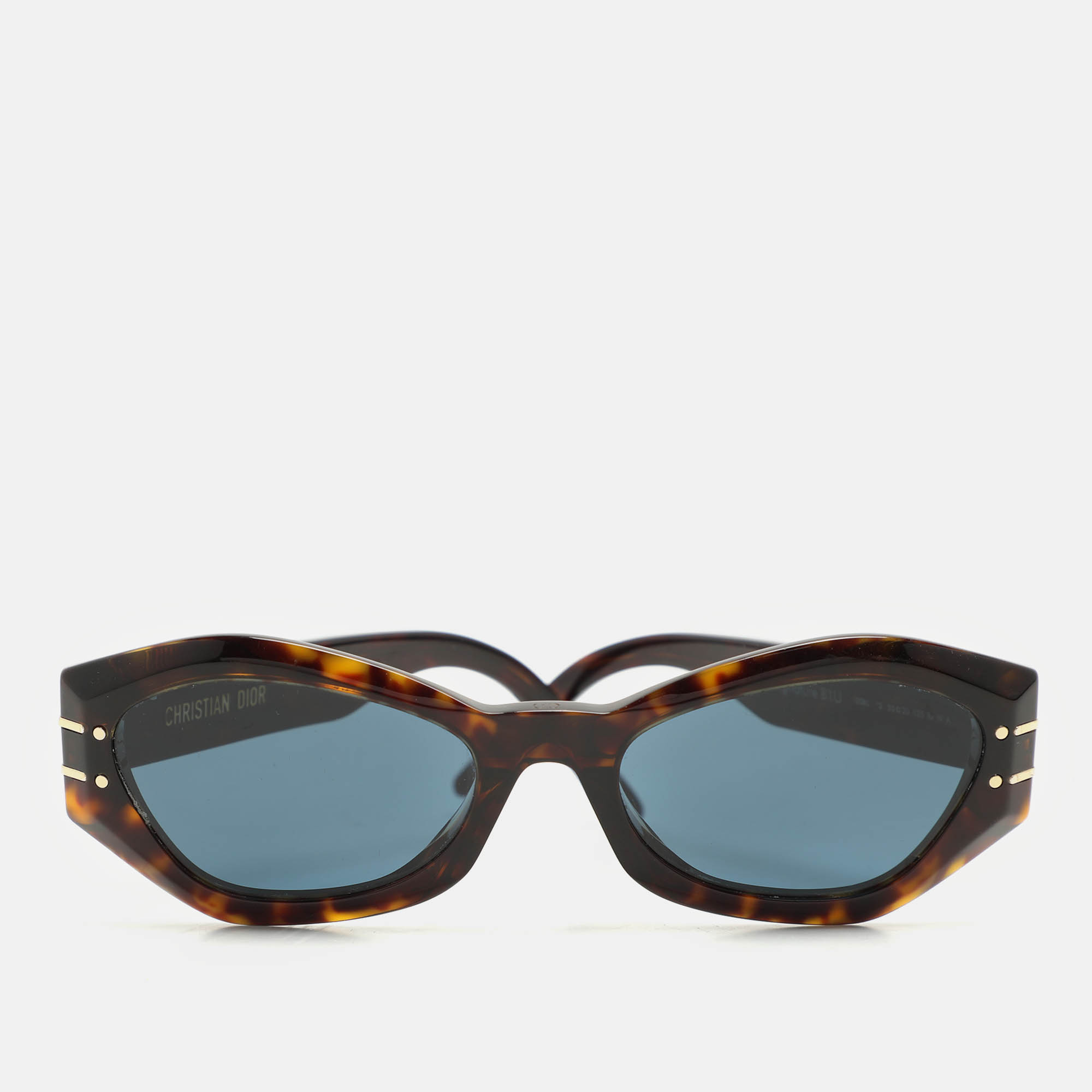 

Dior Tortoiseshell Acetate DiorSignature B1U Butterfly Sunglasses, Brown