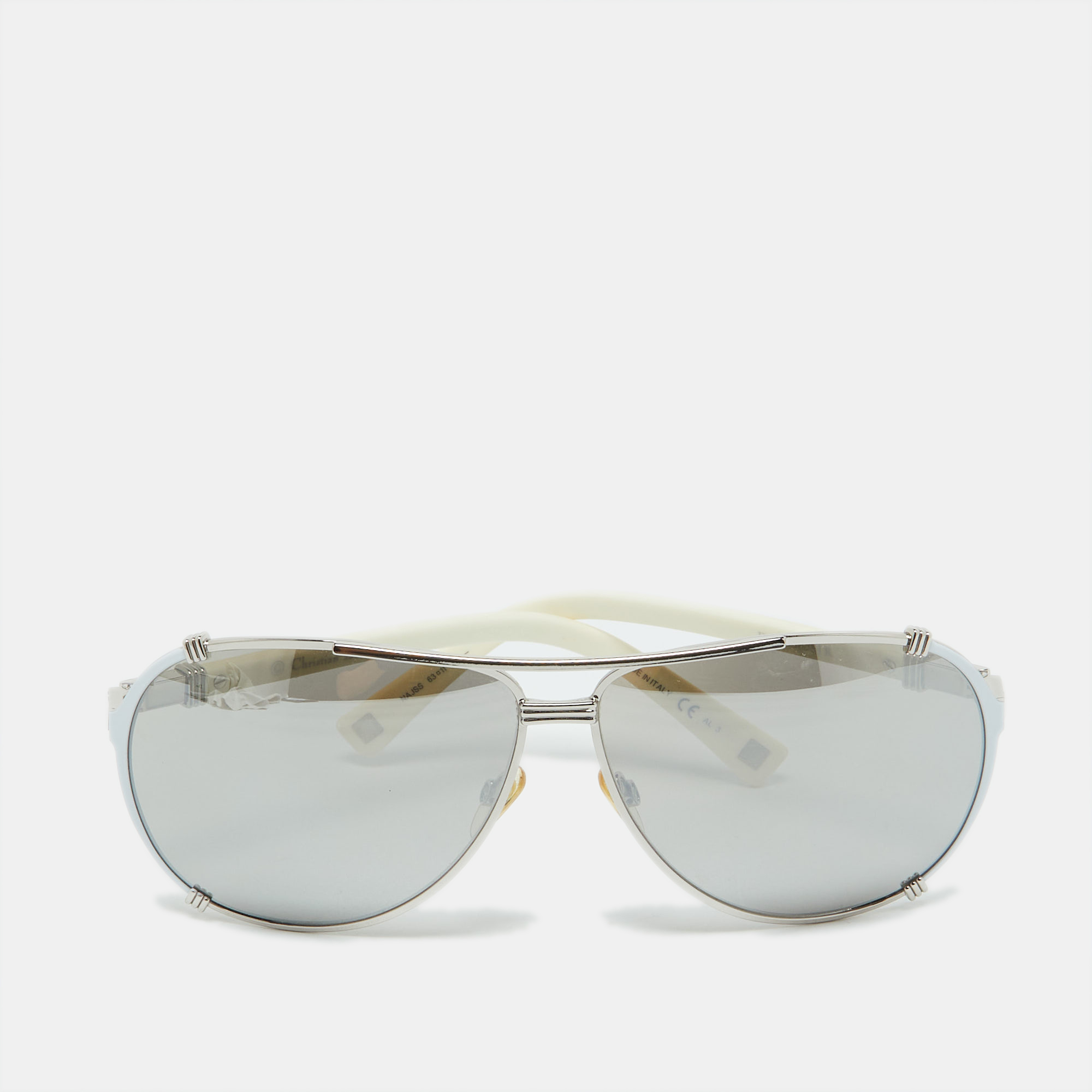 

Dior Silver Tone/Grey DiorChicago2 STR Aviator Sunglasses