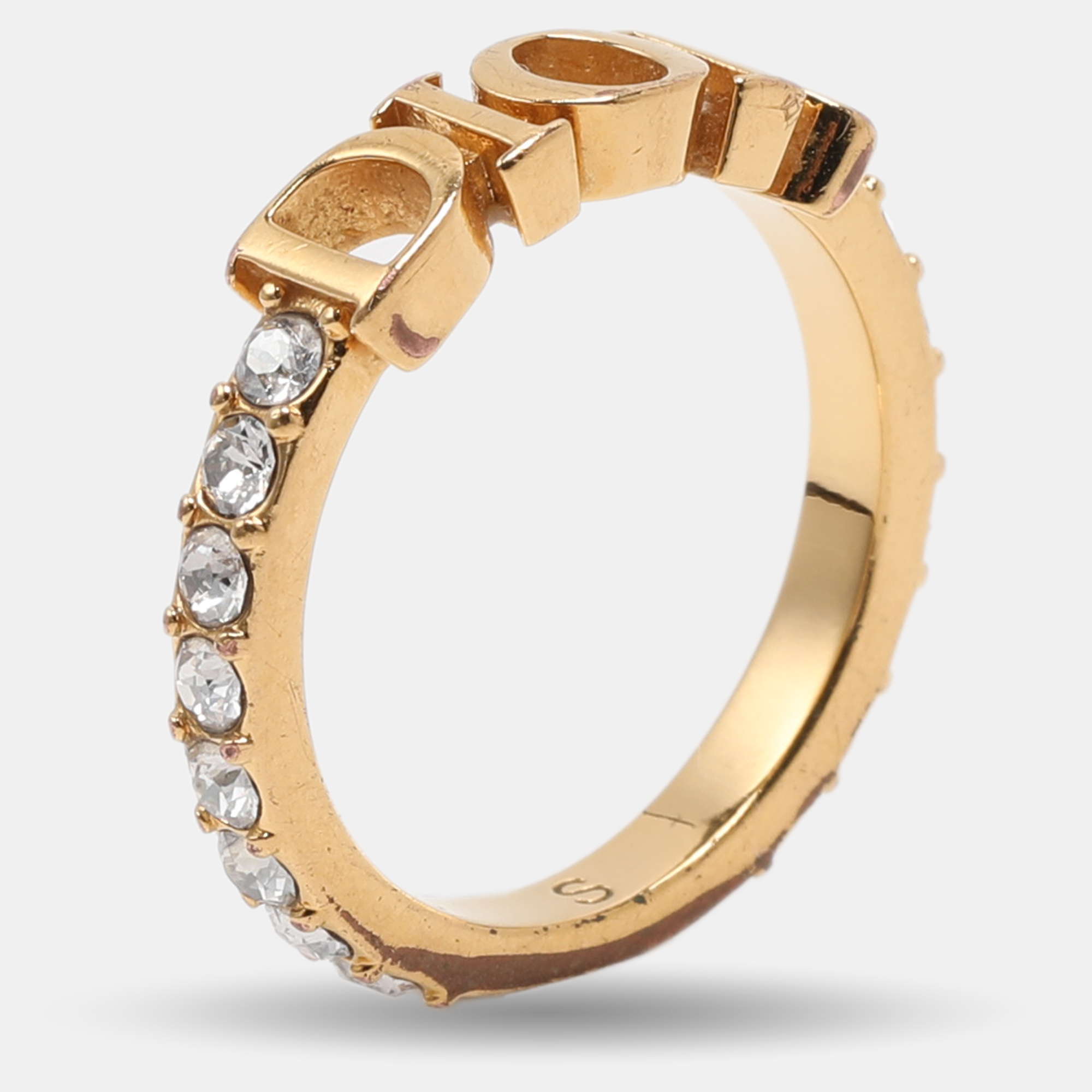 

Dior Gold Tone Crystal Dio(r)evolution Ring