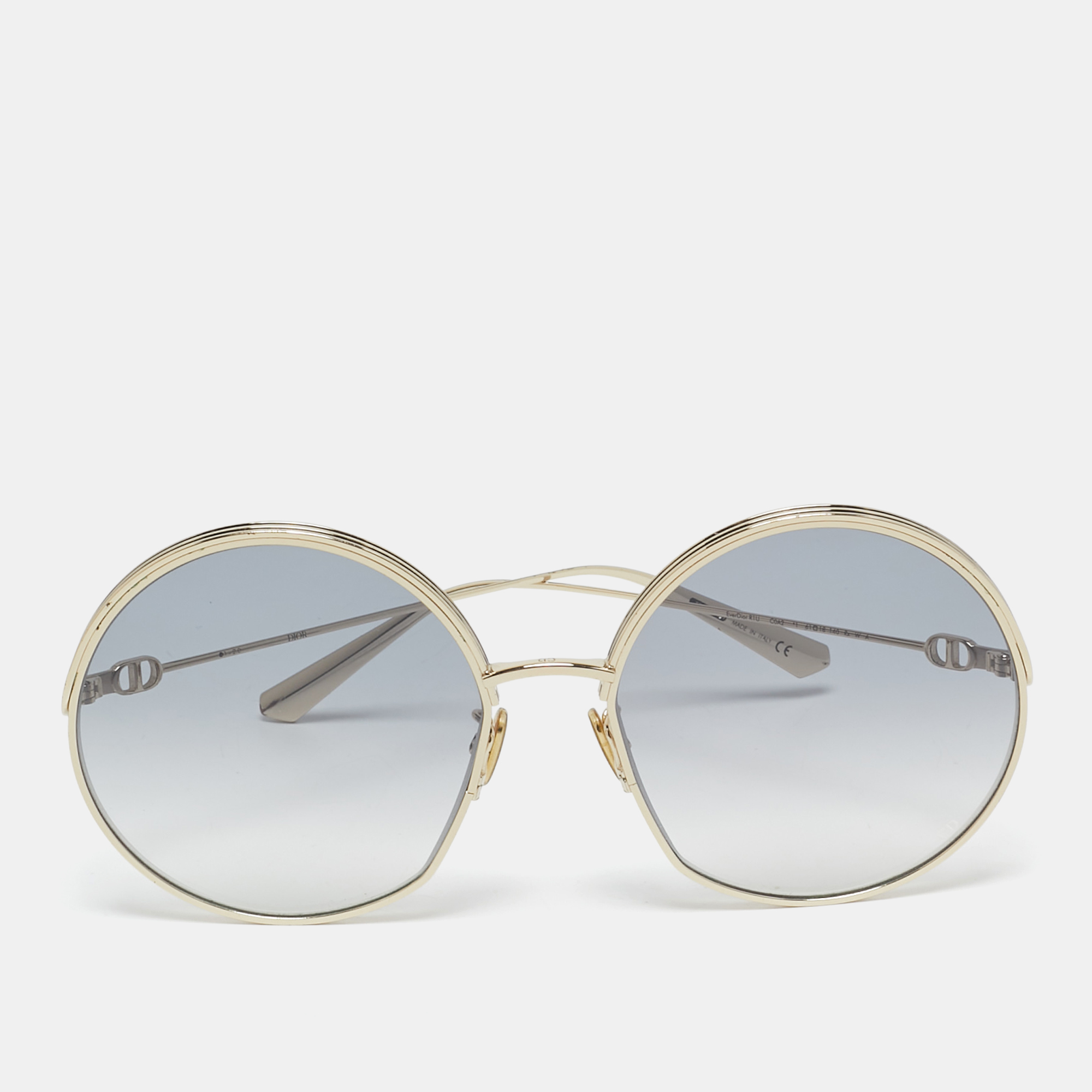 

Dior Blue/Gold Gradient Everdior R1U Round Sunglasses