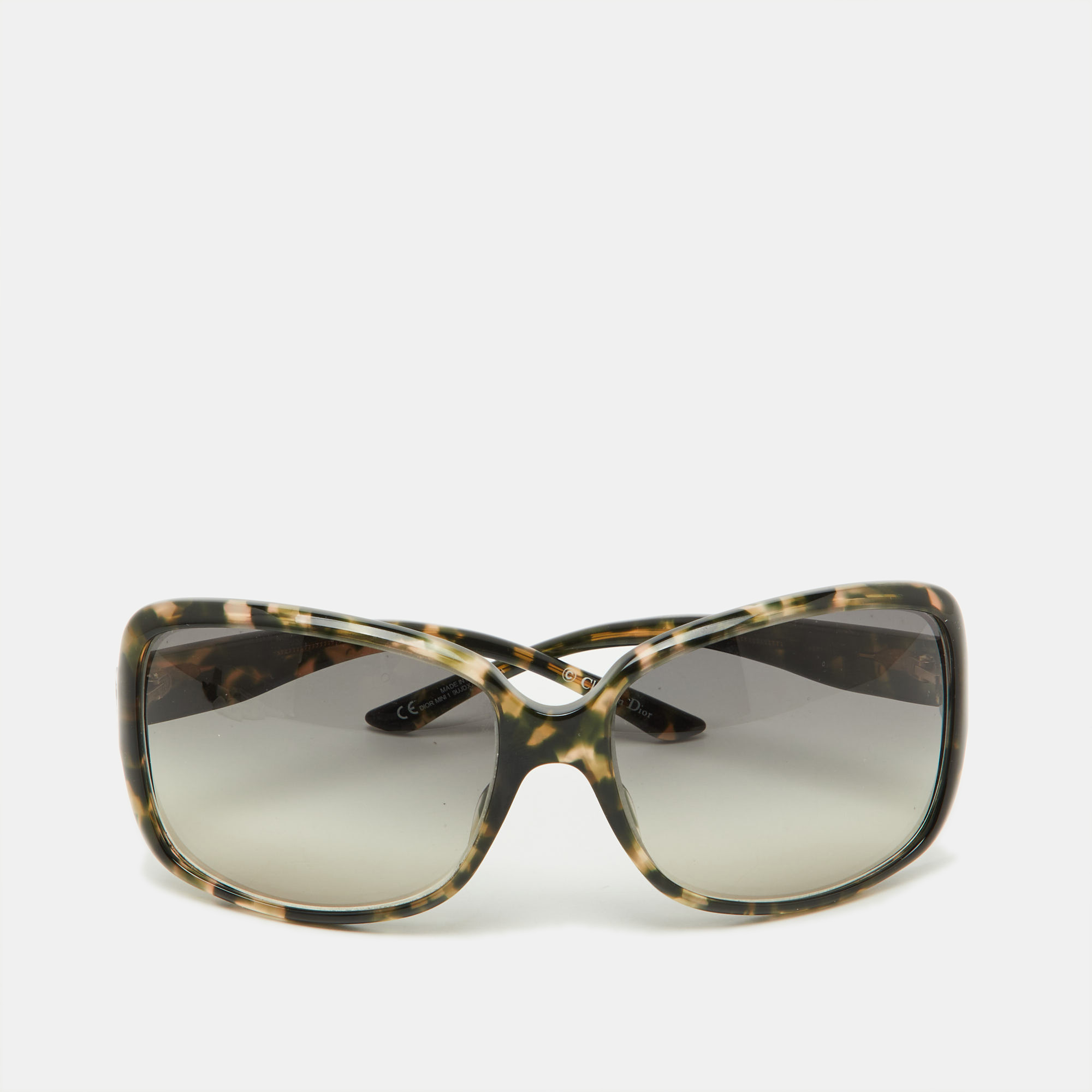 

Dior Tortoise Shell/Grey Gradient Mini1 Oversized Sunglasses