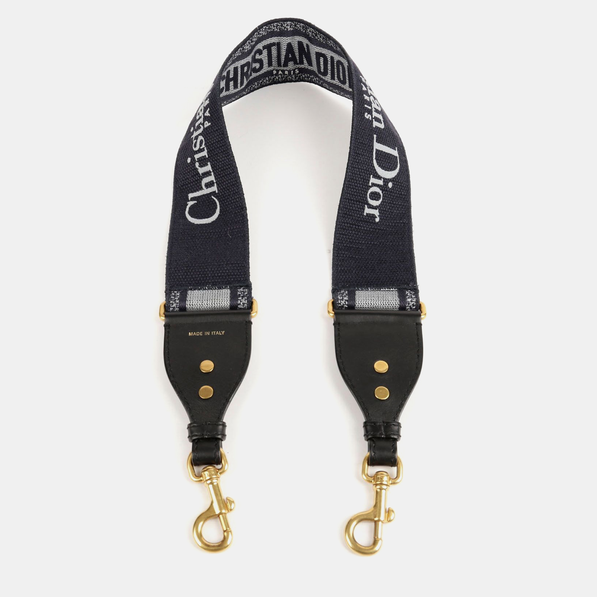 

Dior Navy Embroidered Ring Shoulder Strap, Navy blue