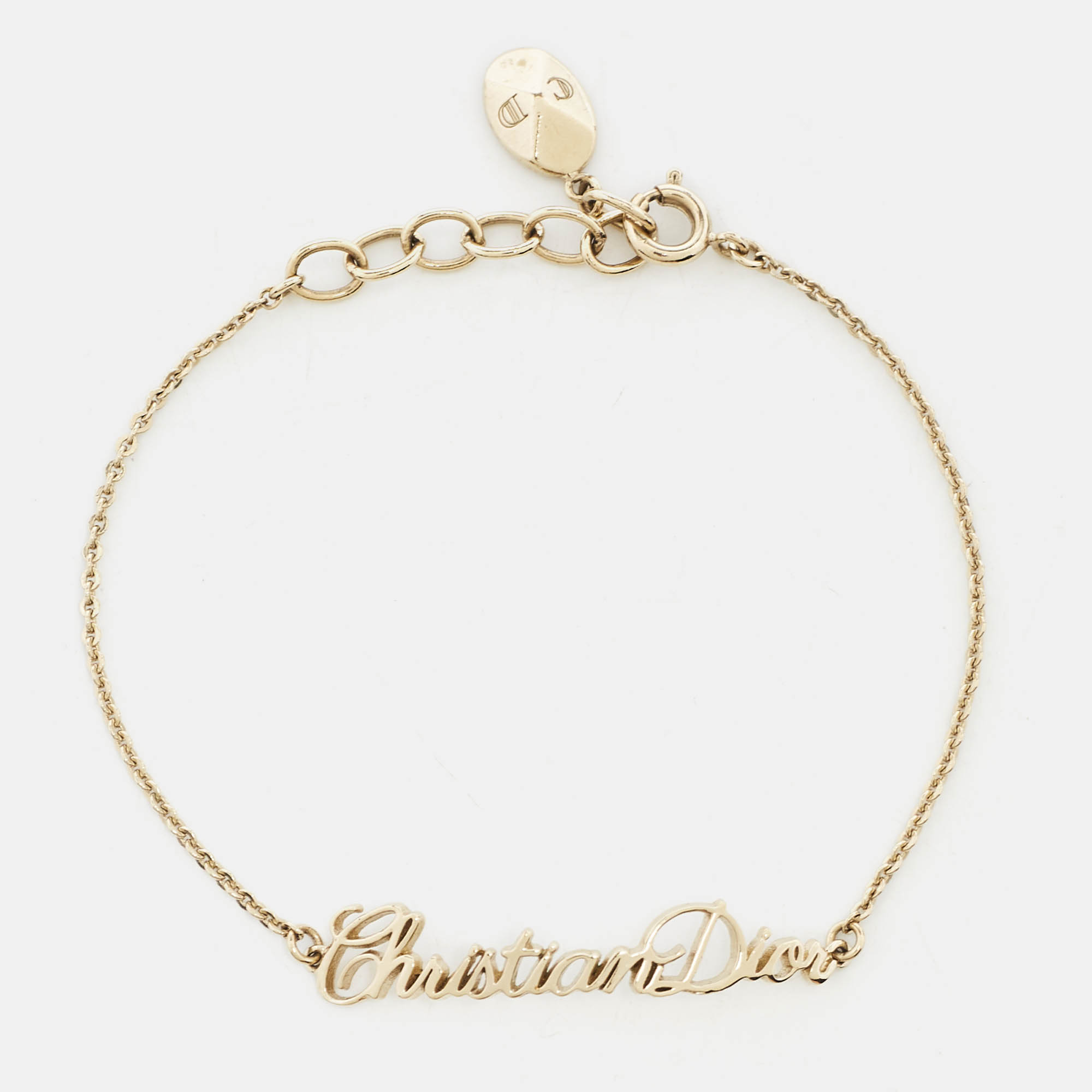 

Dior Logo Gold Tone Bracelet