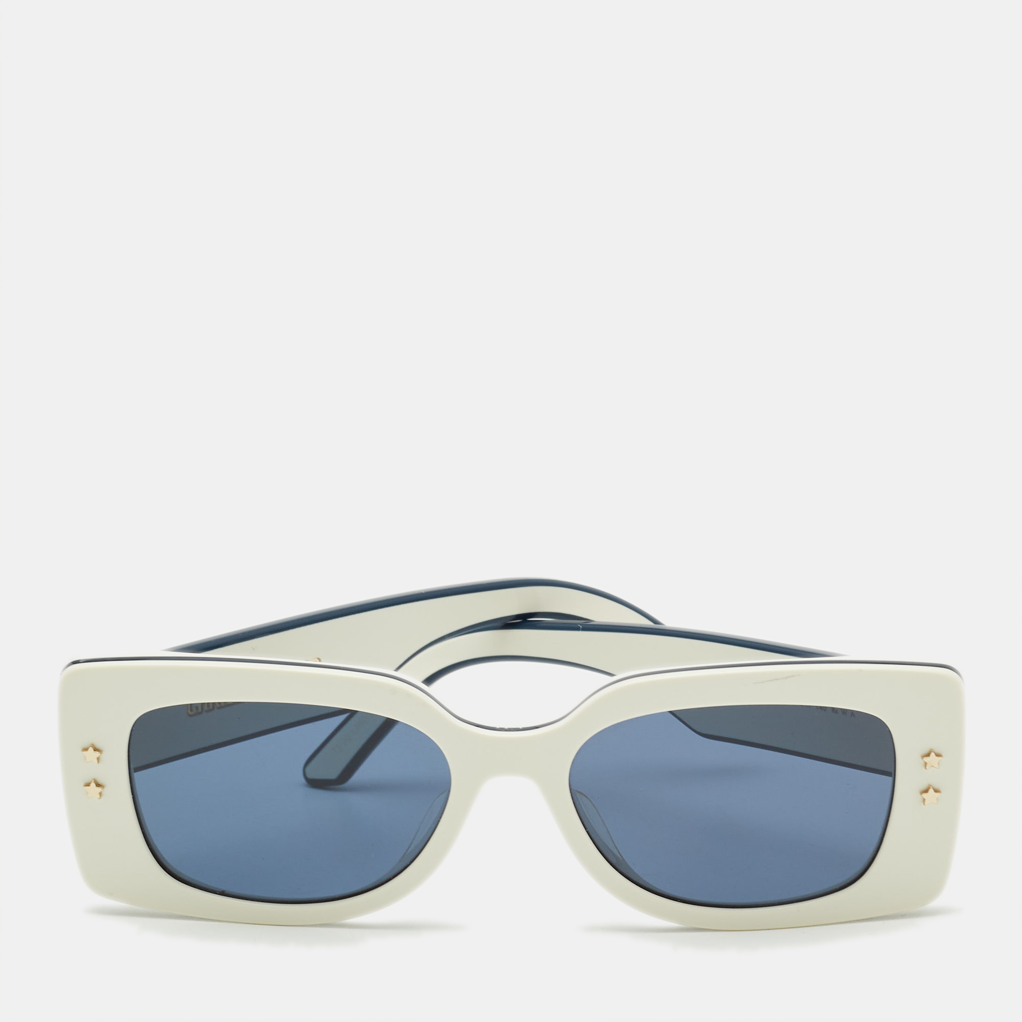 

Dior DiorPacific S1U White/Navy Blue Square Sunglasses