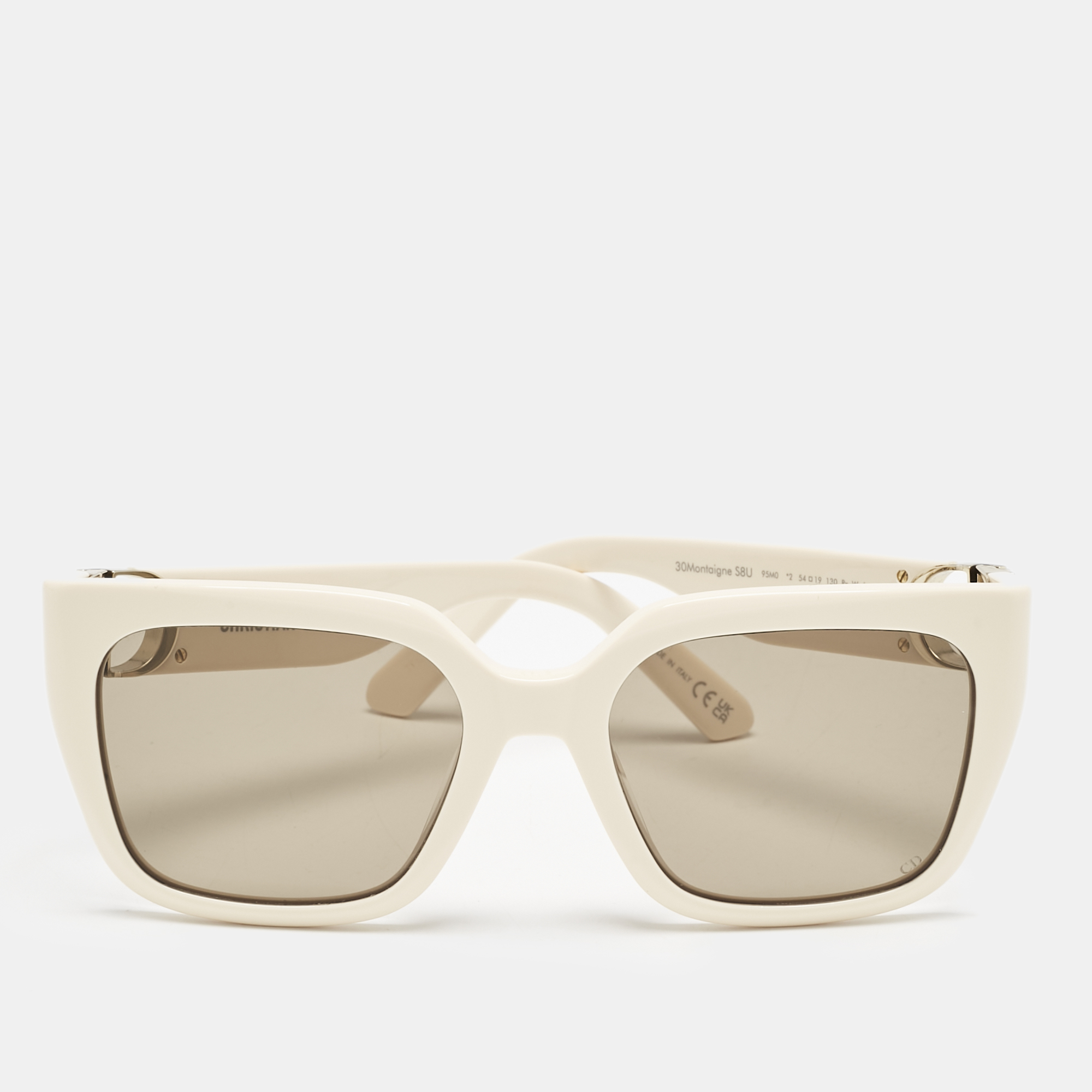 

Dior Light Cream/Brown 30Montaigne SBU Square Sunglasses