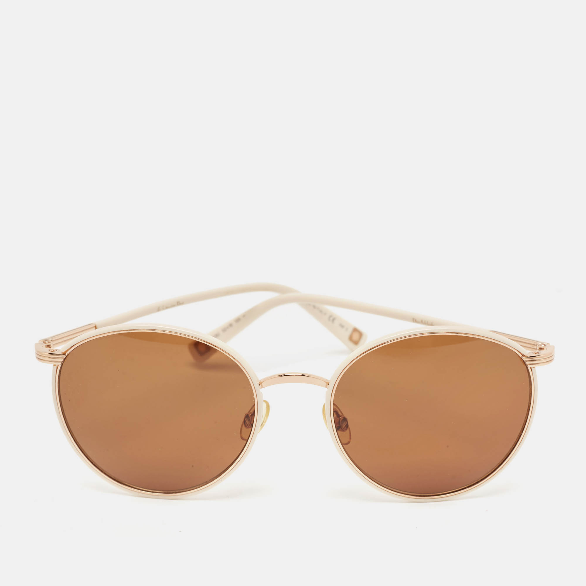 

Dior Brown/Light Beige DiorAdelaide Round Sunglasses