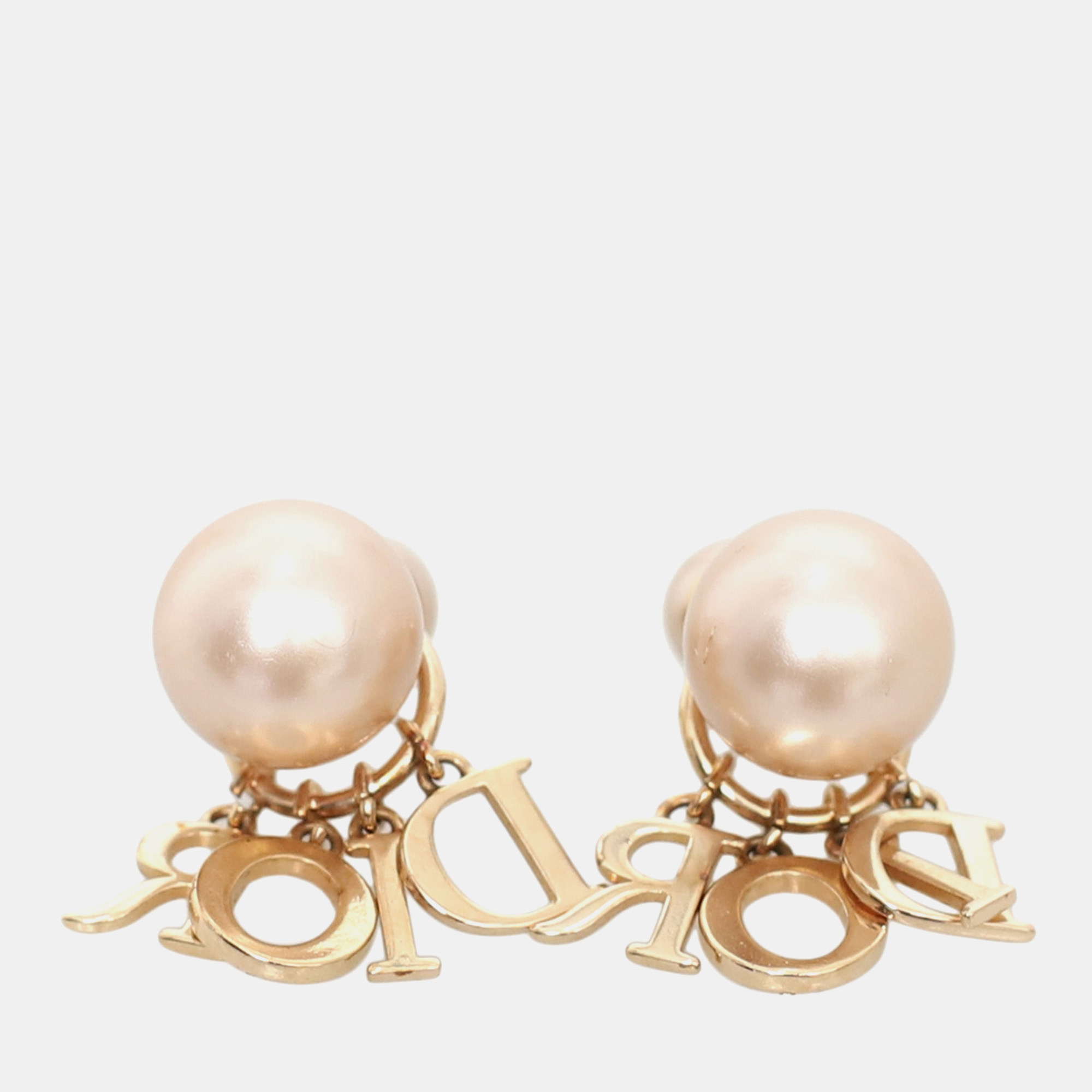 

Dior Pink & Rose Gold Tribales Pearl Earrings