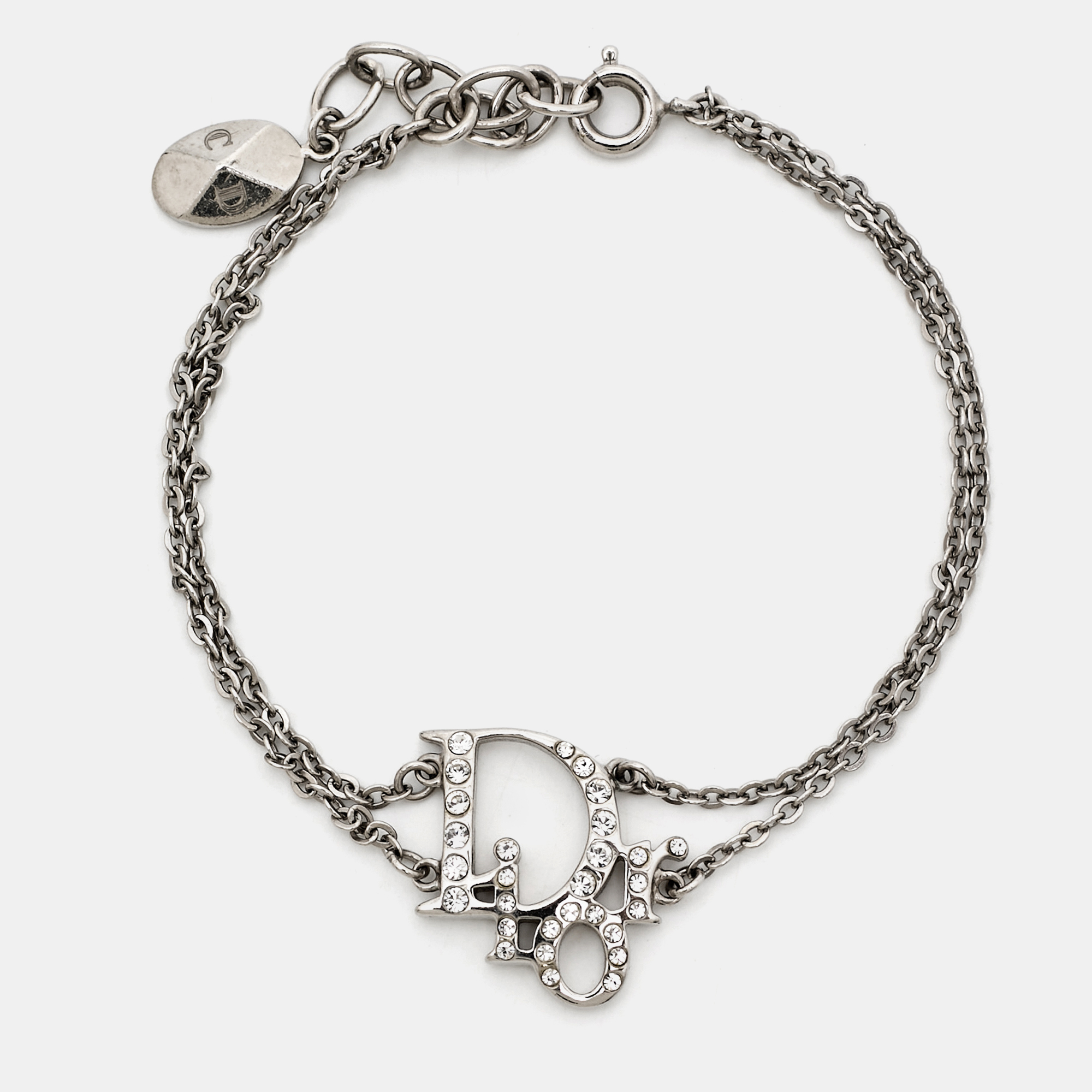 

Dior Oblique Crystals Silver Stone Bracelet