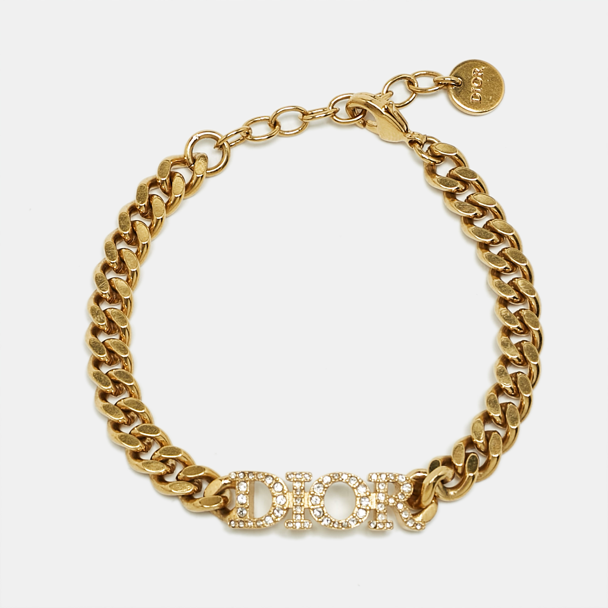 

Dior Dio(r)evolution Crystals Gold Tone Bracelet