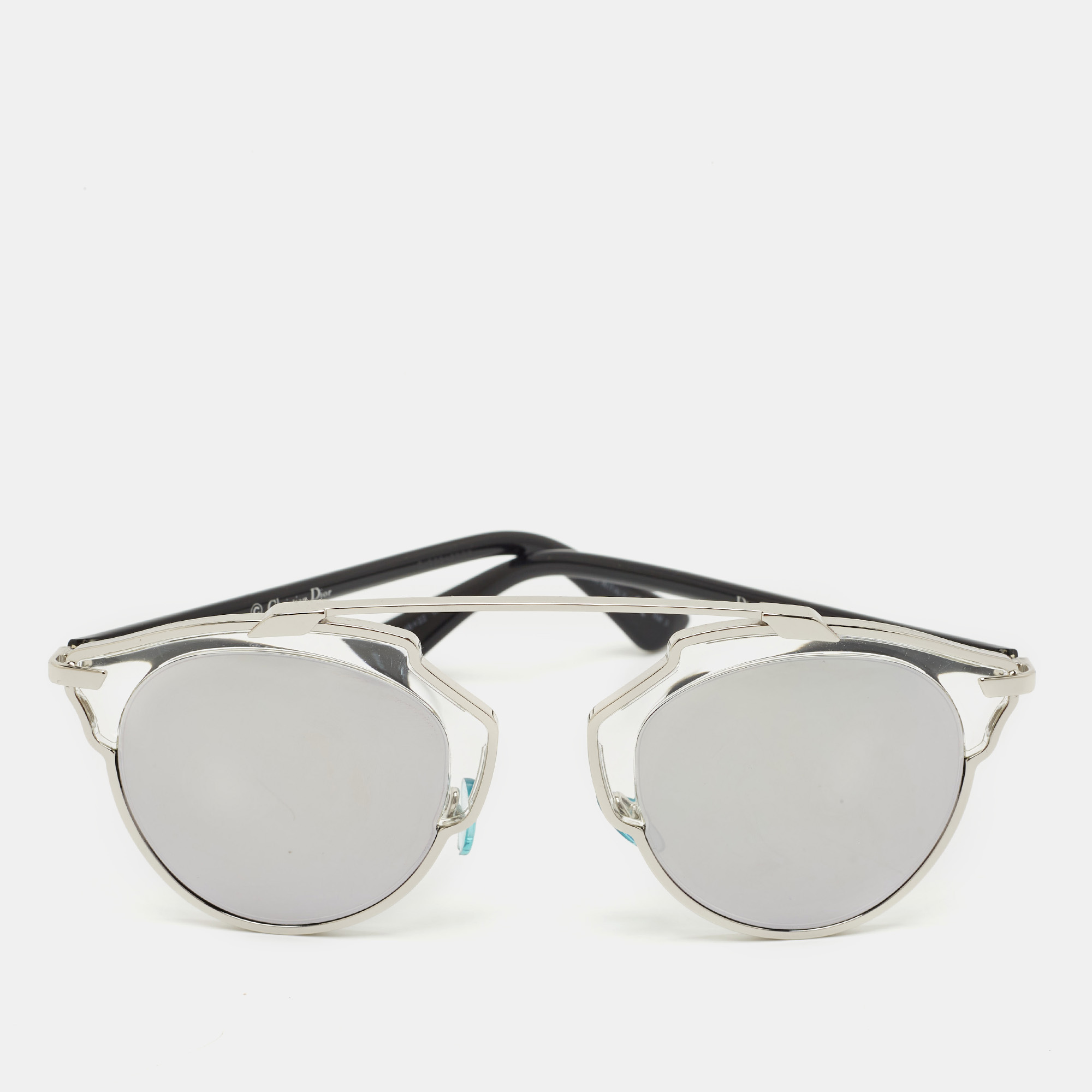 

Dior Silver/Black Mirrored DiorSoReal Aviator Sunglasses