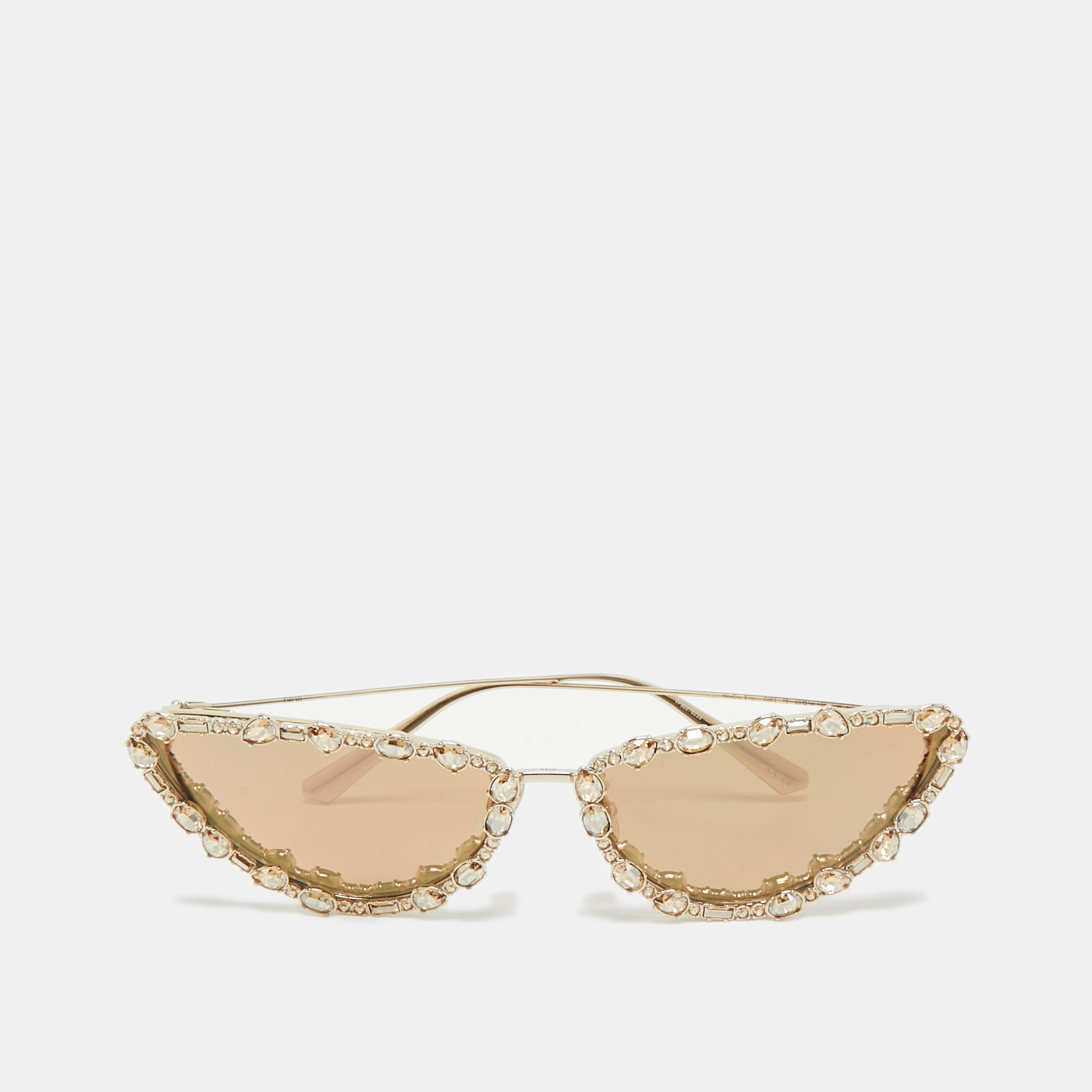 

Dior Gold MissDior B1U Crystals Cat Eye Sunglasses