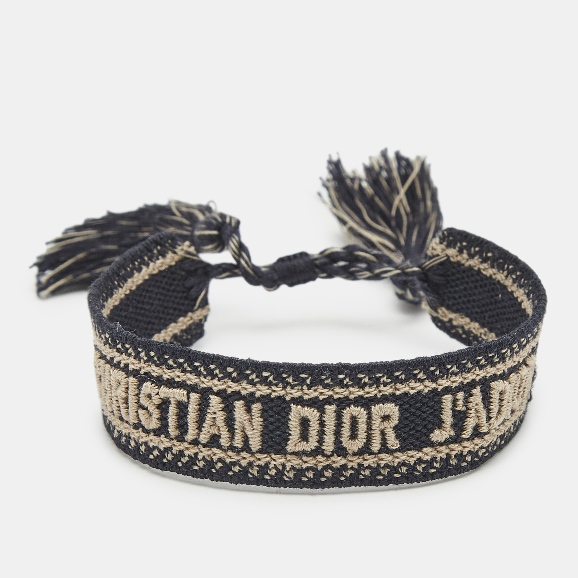 

Dior Navy Blue J'adior Woven Friendship Bracelet