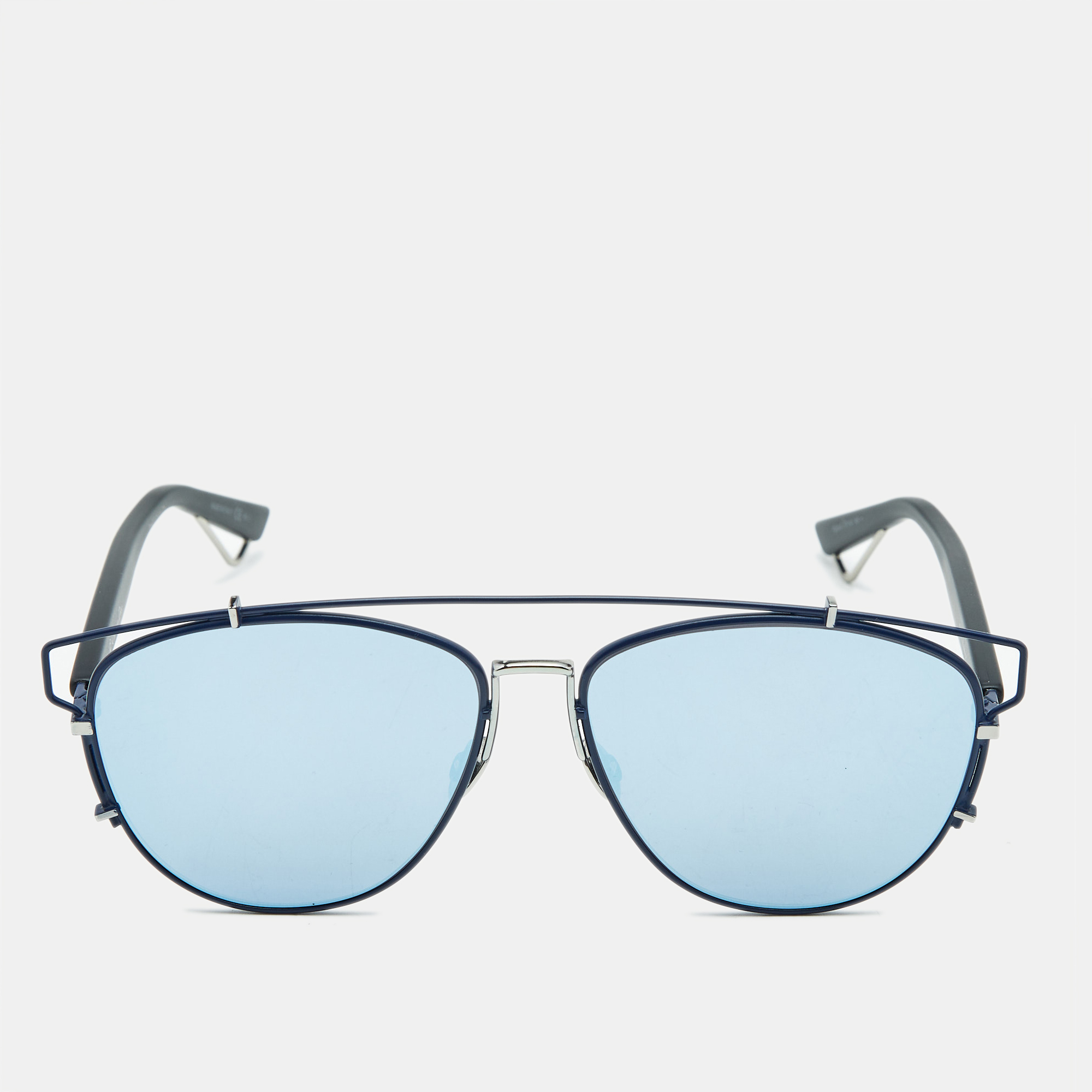 

Dior Blue/Black Mirrored PQUA4 DiorTechnologic Aviator Sunglasses