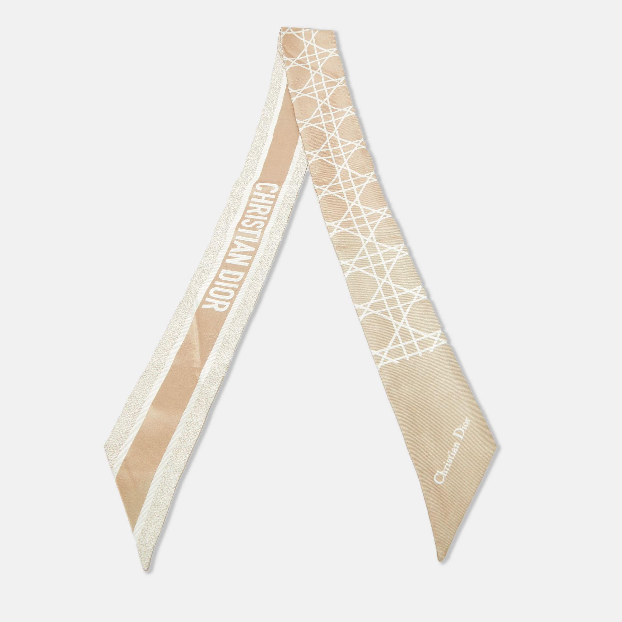 

Christian Dior Beige Cannage Micha Bandeau