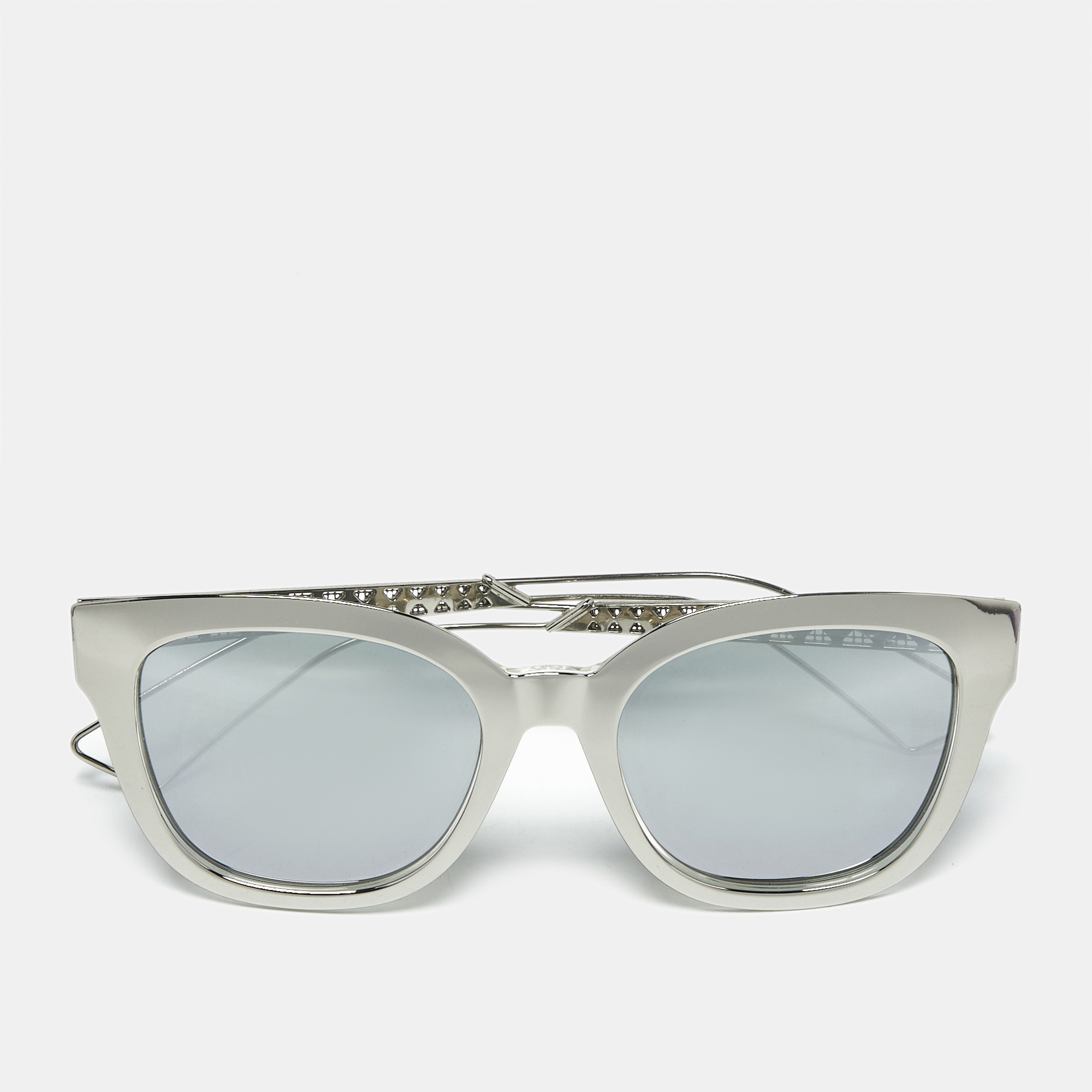

Dior Silver Mirrored Diorama1 Square Sunglasses