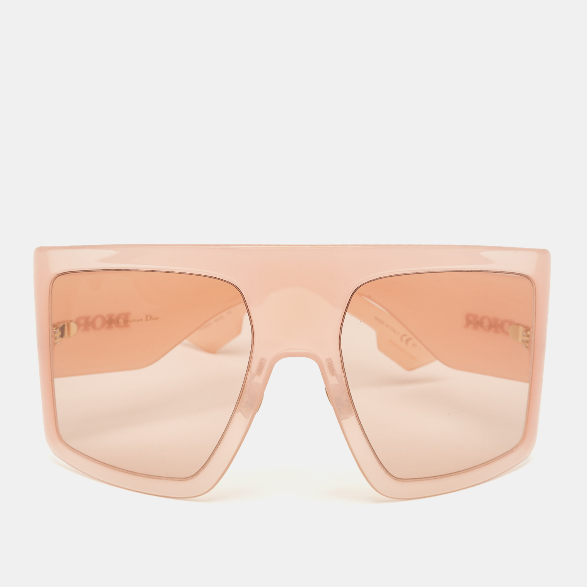 Pre-owned Dior Pink/beige Solight1 Shield Sunglasses