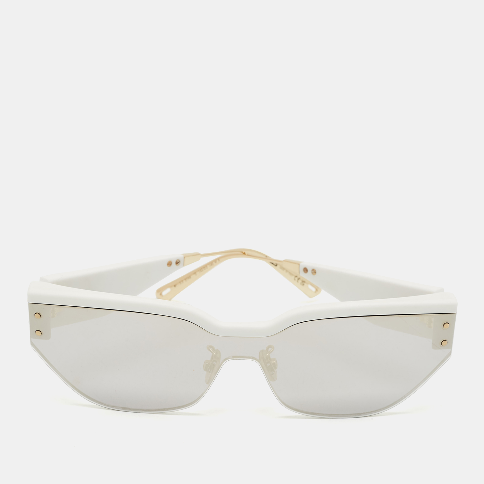 

Dior White/Grey Mirrored DiorClub M3U Shield Sunglasses