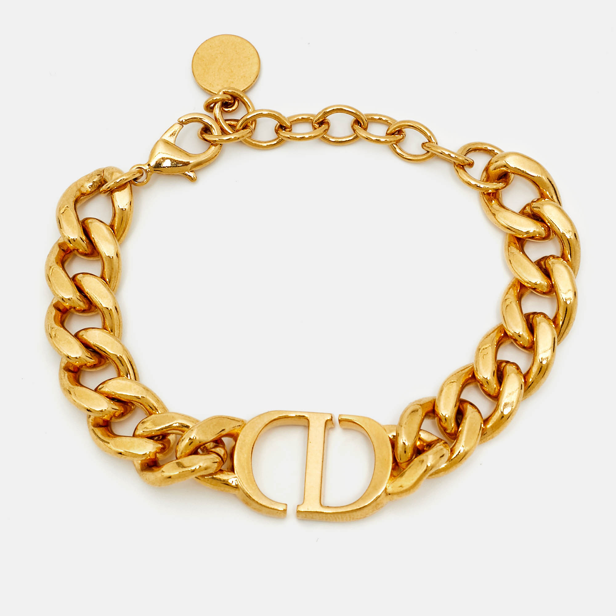 

Dior 30 Montaigne Gold Tone Metal Bracelet