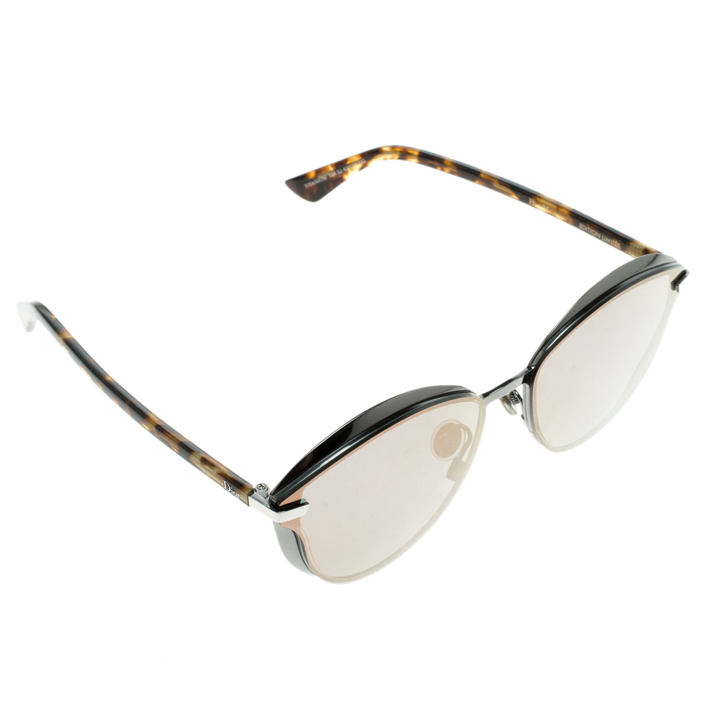 Christian Dior Limited Edition Goldtone Metal and Black Acetate Emprise  Sunglasses  Yoogis Closet