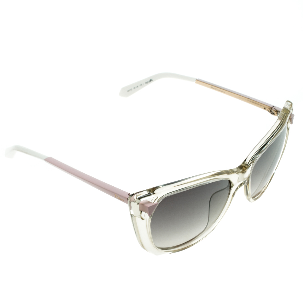 Dior Black/Shaded Grey Two Tone Chromatic1 Cat Eye Sunglasses