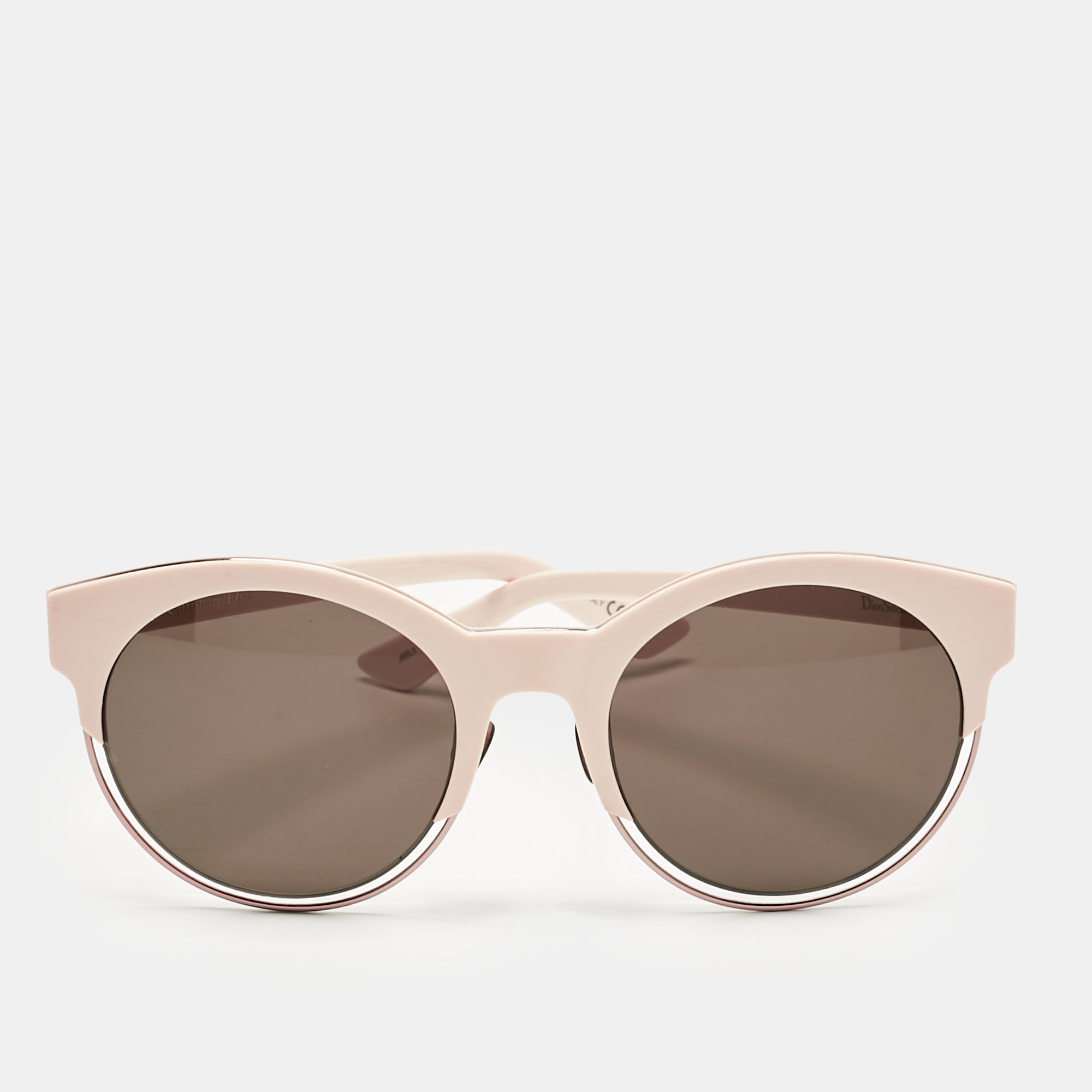 

Dior Light Pink/Brown J6EL3 Sideral1 Round Sunglasses