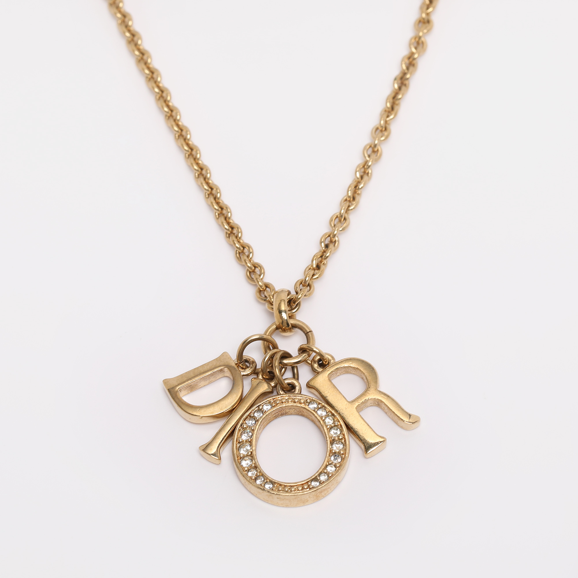 Pre-owned Dior Pendant Necklace In Gold