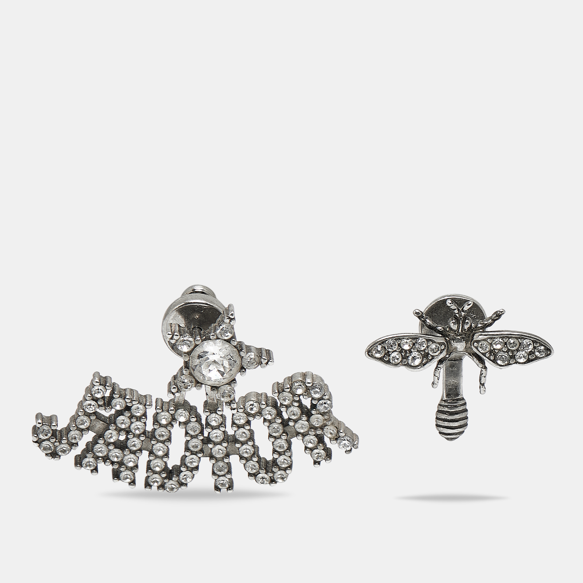 

Dior J'adior Bee Crystals Silver Tone Earrings