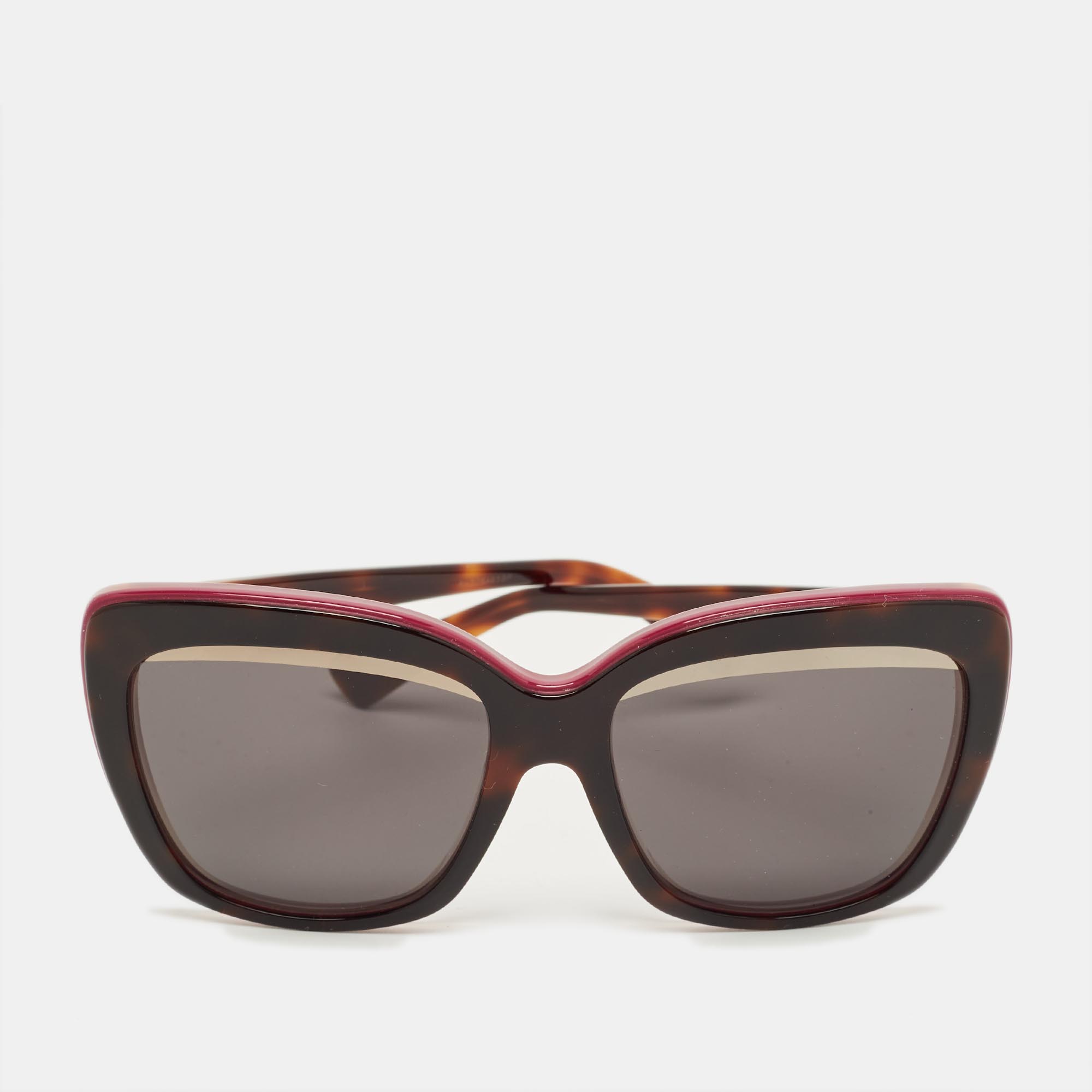 Pre-owned Dior Tortoise Brown/magenta Graphic F 3c45s Butterfly Sunglasses