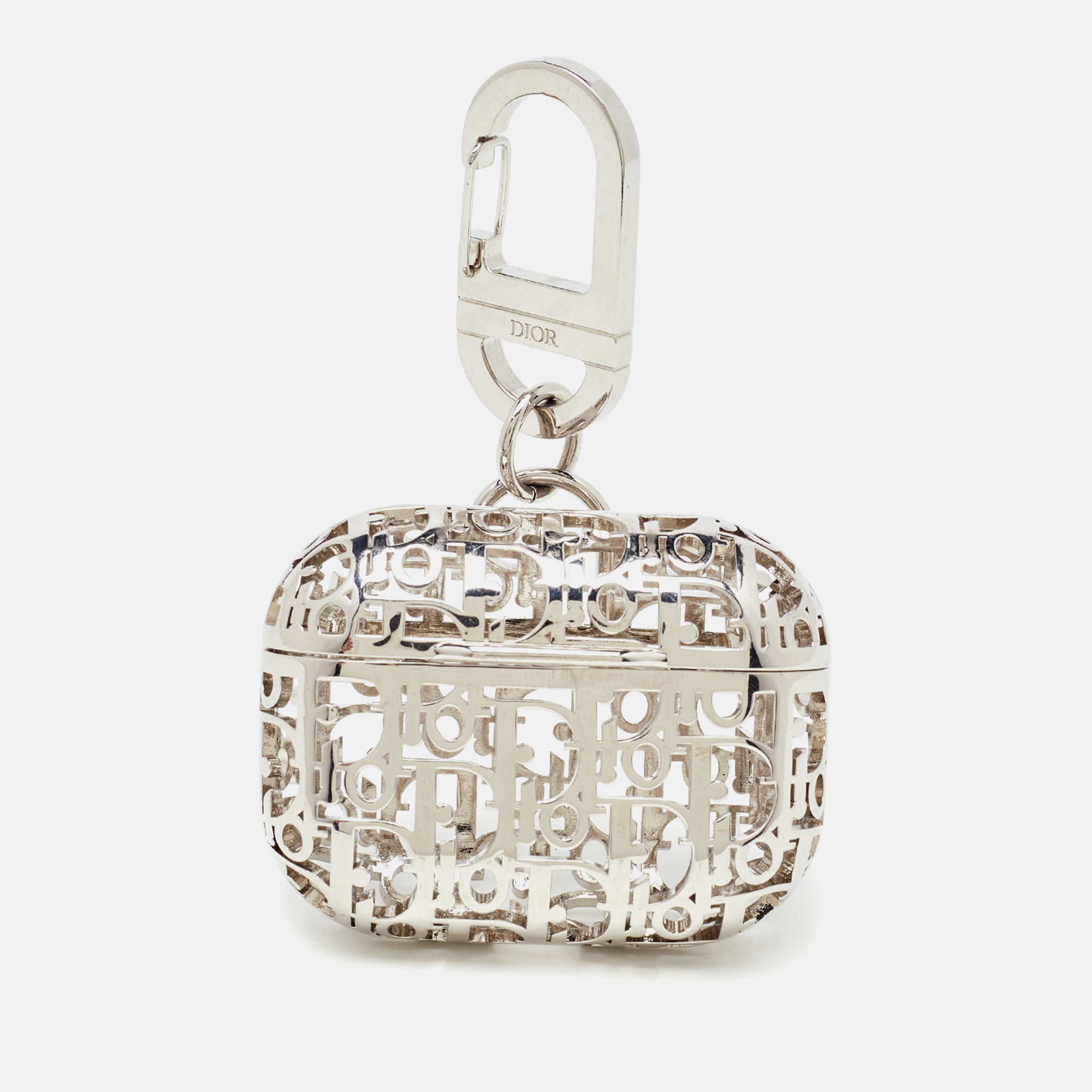 

Dior Silver Oblique Metal Airpods Pro Case